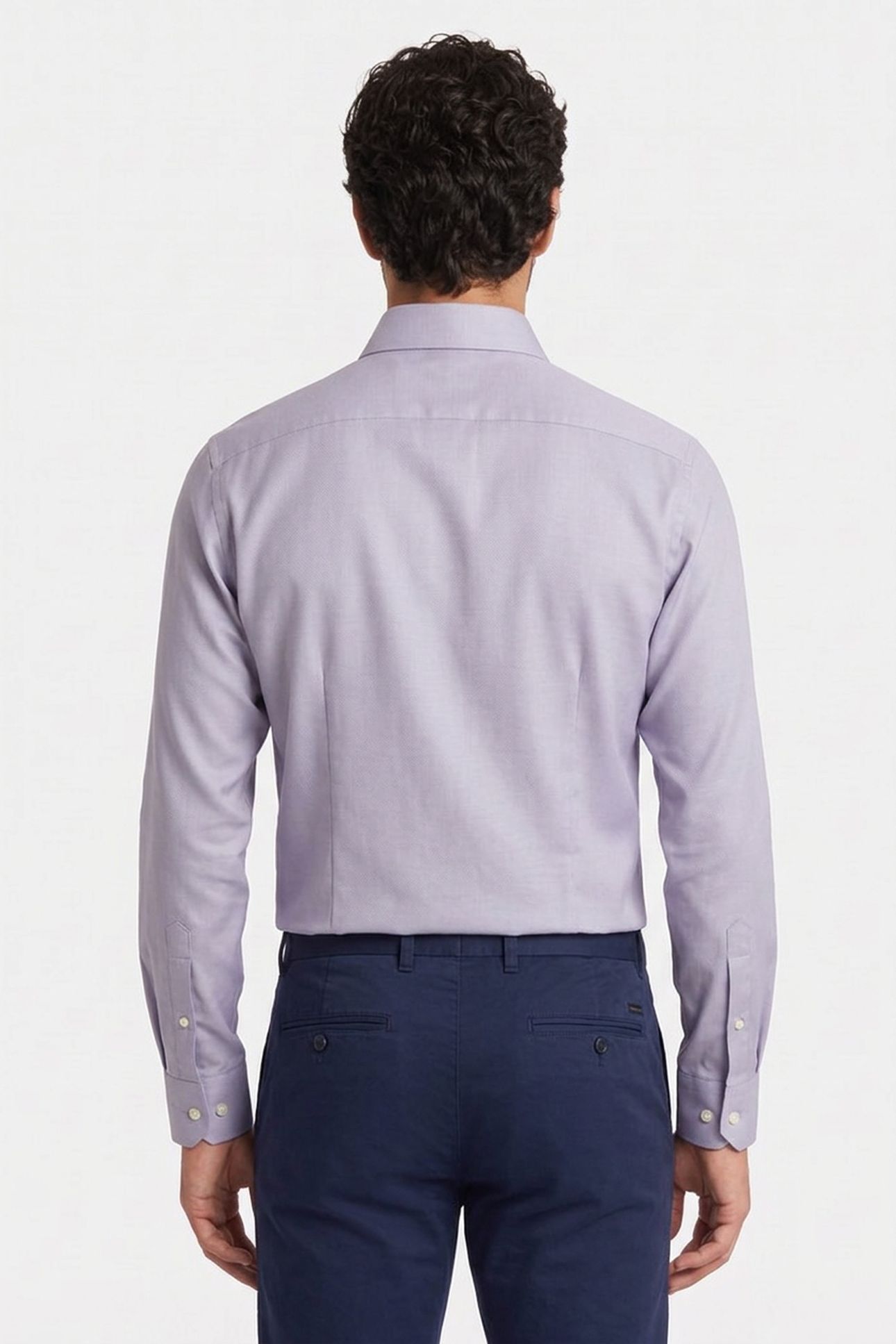 SLIM MID TWILL SHIRT NAVY 2