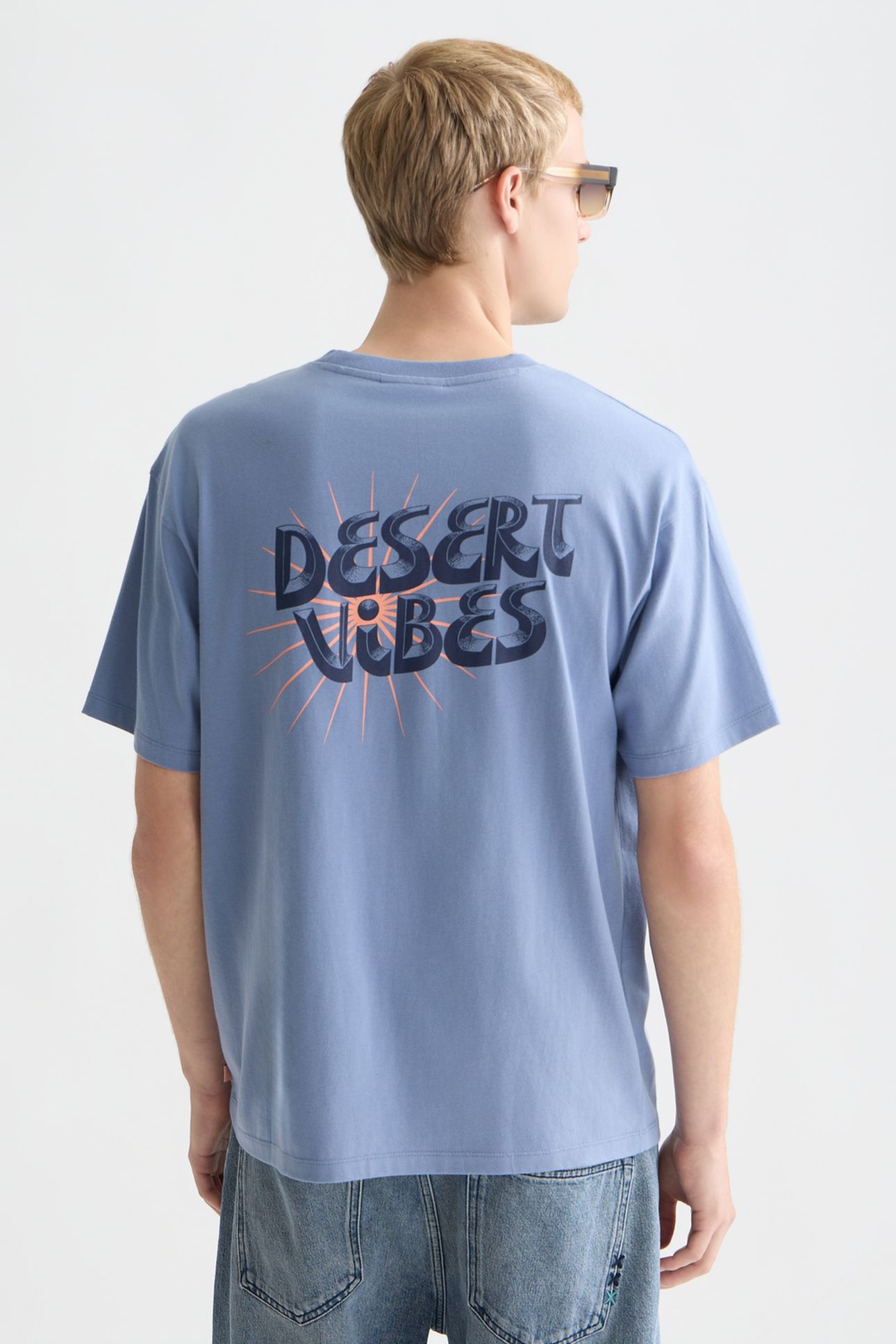 FRONT AND BACK ARTWORK RELAXEDFIT TSHIRT NAVY 2