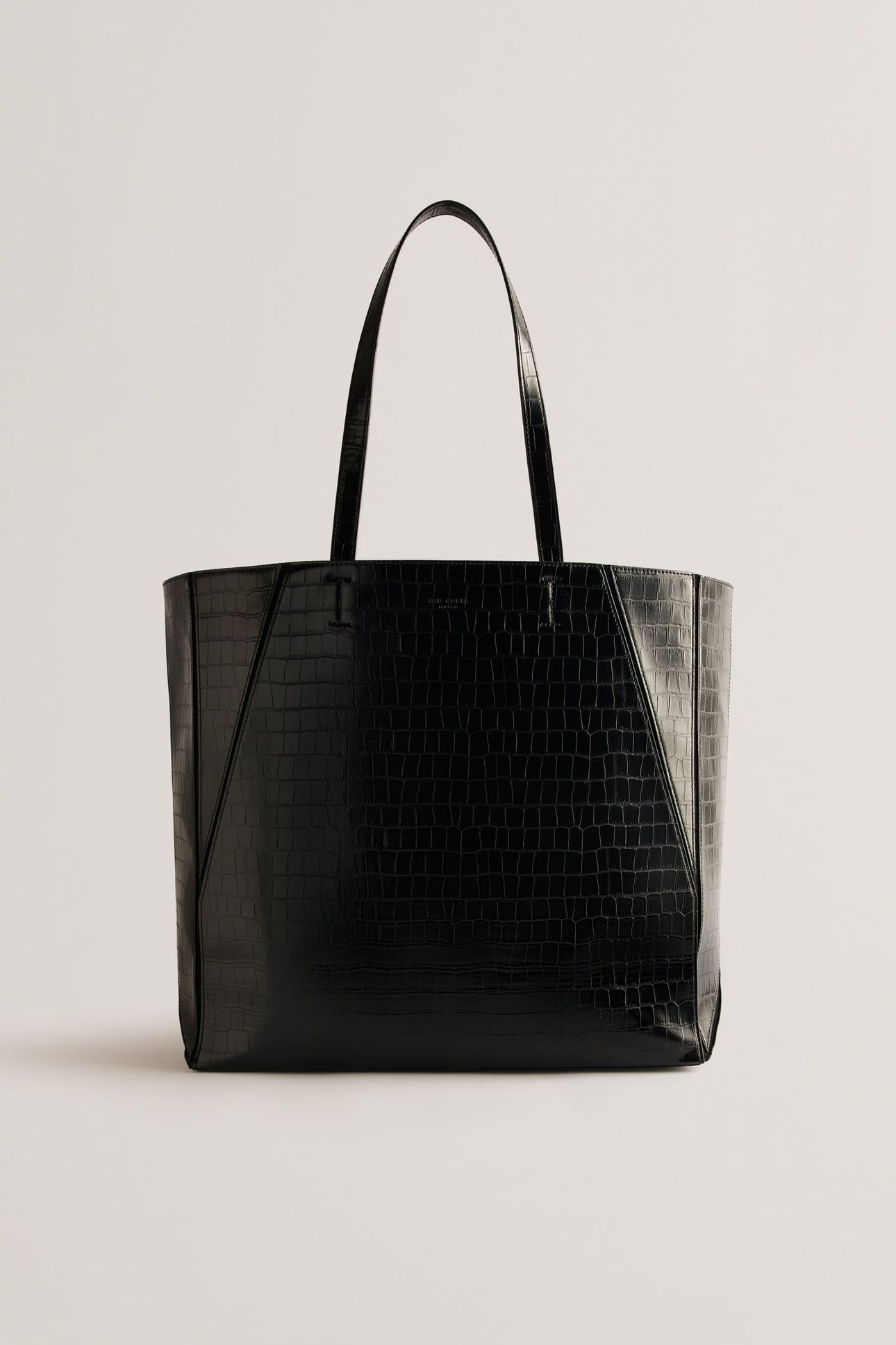 SOPHYNA CROC EFFECT COLLAPSIBLE LARGE BAG BLACK 2
