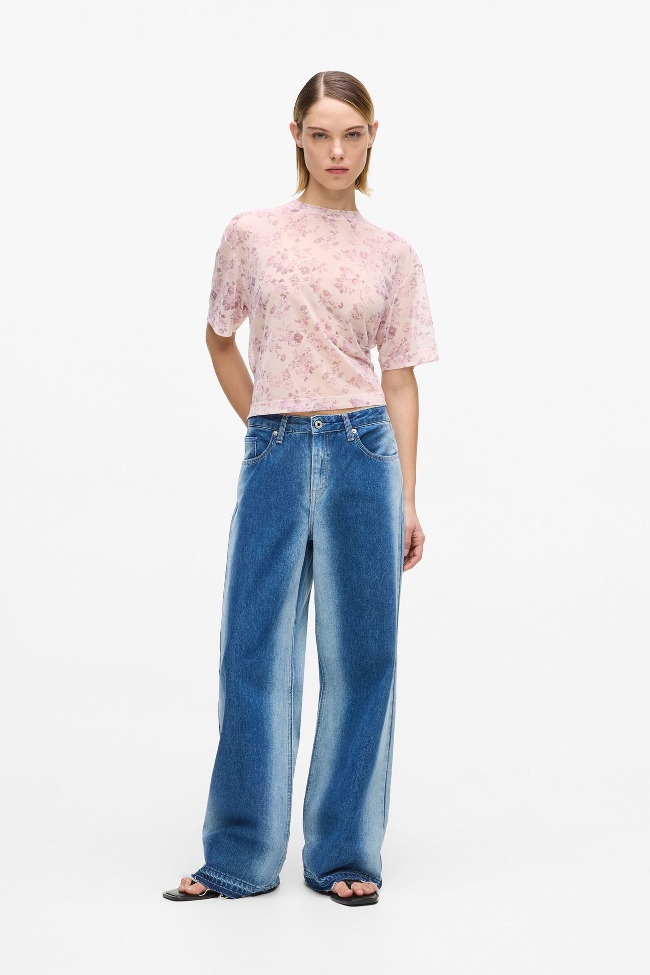 KLJ MR RELAXED DENIM MID BLUE OMBRE 2