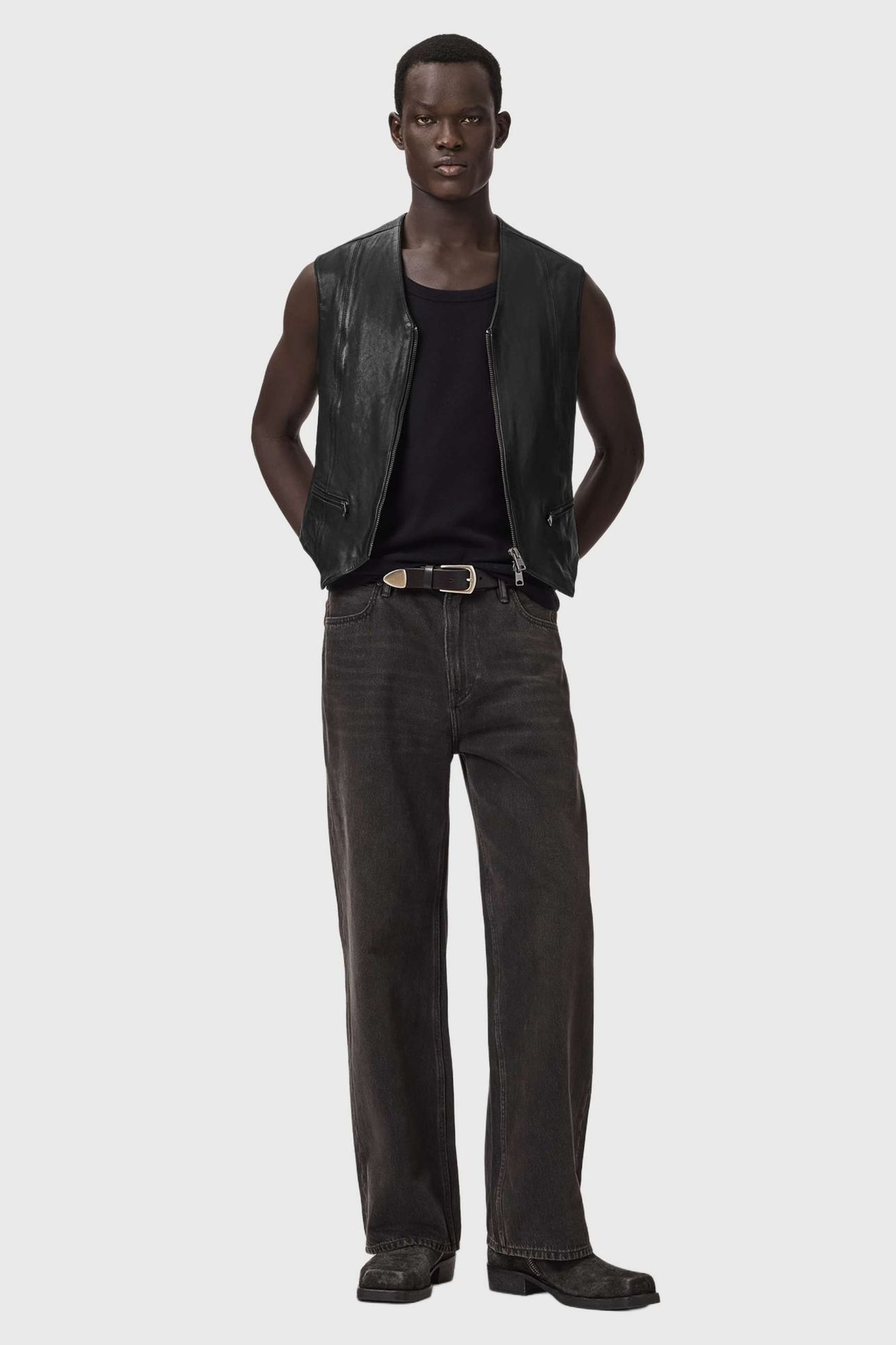 DAVIES WAISTCOAT BLACK 3