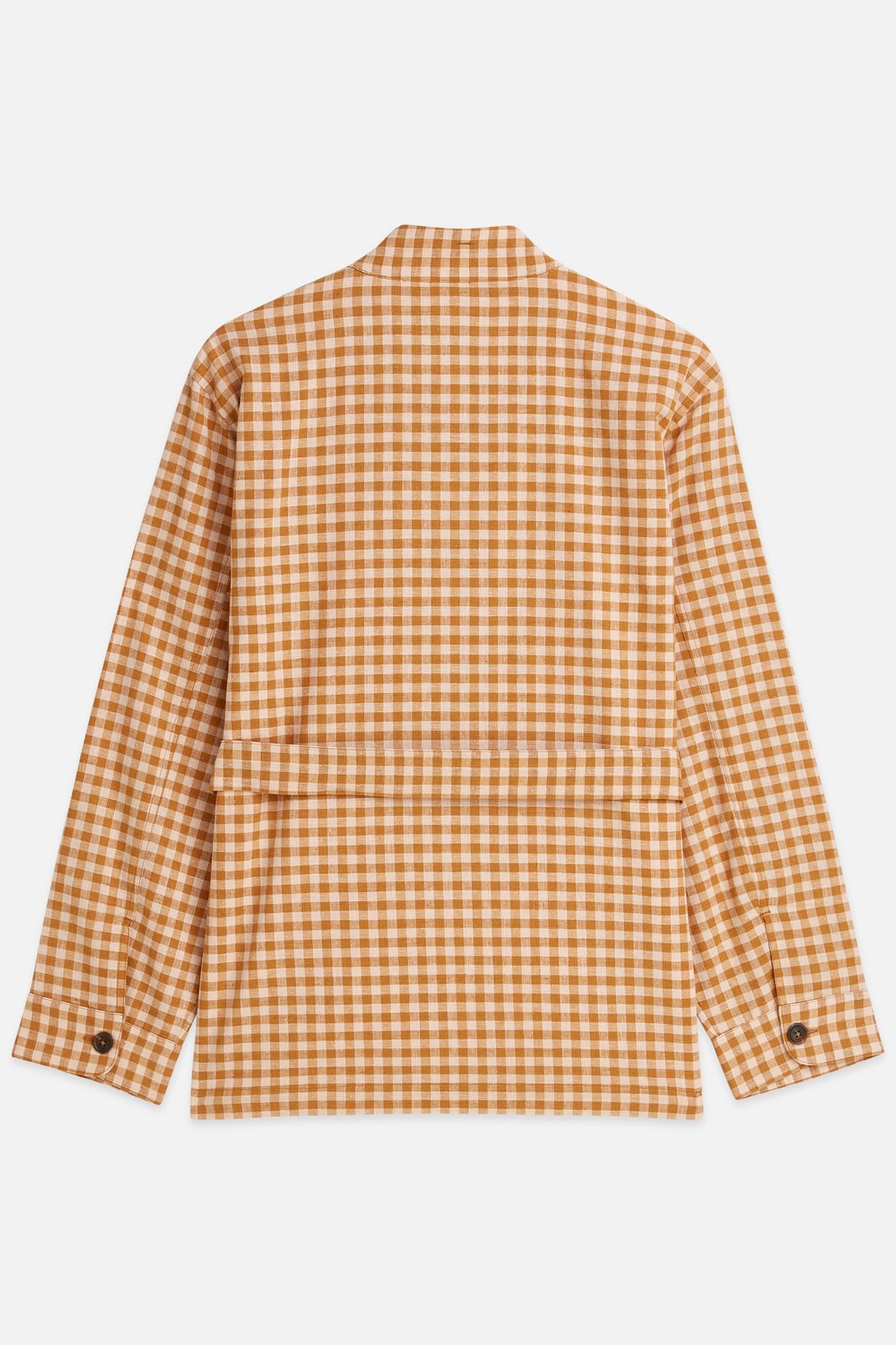 LINEN BLEND GINGHAM BELTED BLAZER ROSE DUST 2