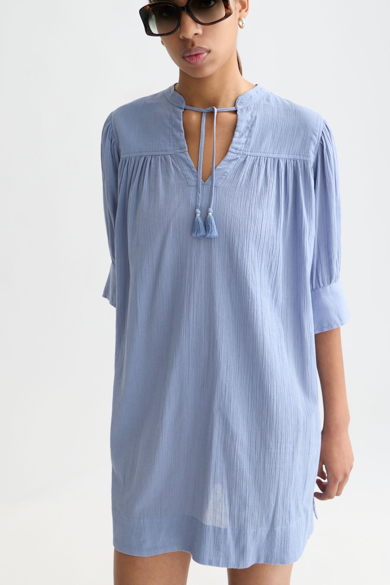 MINI GATHERED SLEEVE DRESS INFINITY 5