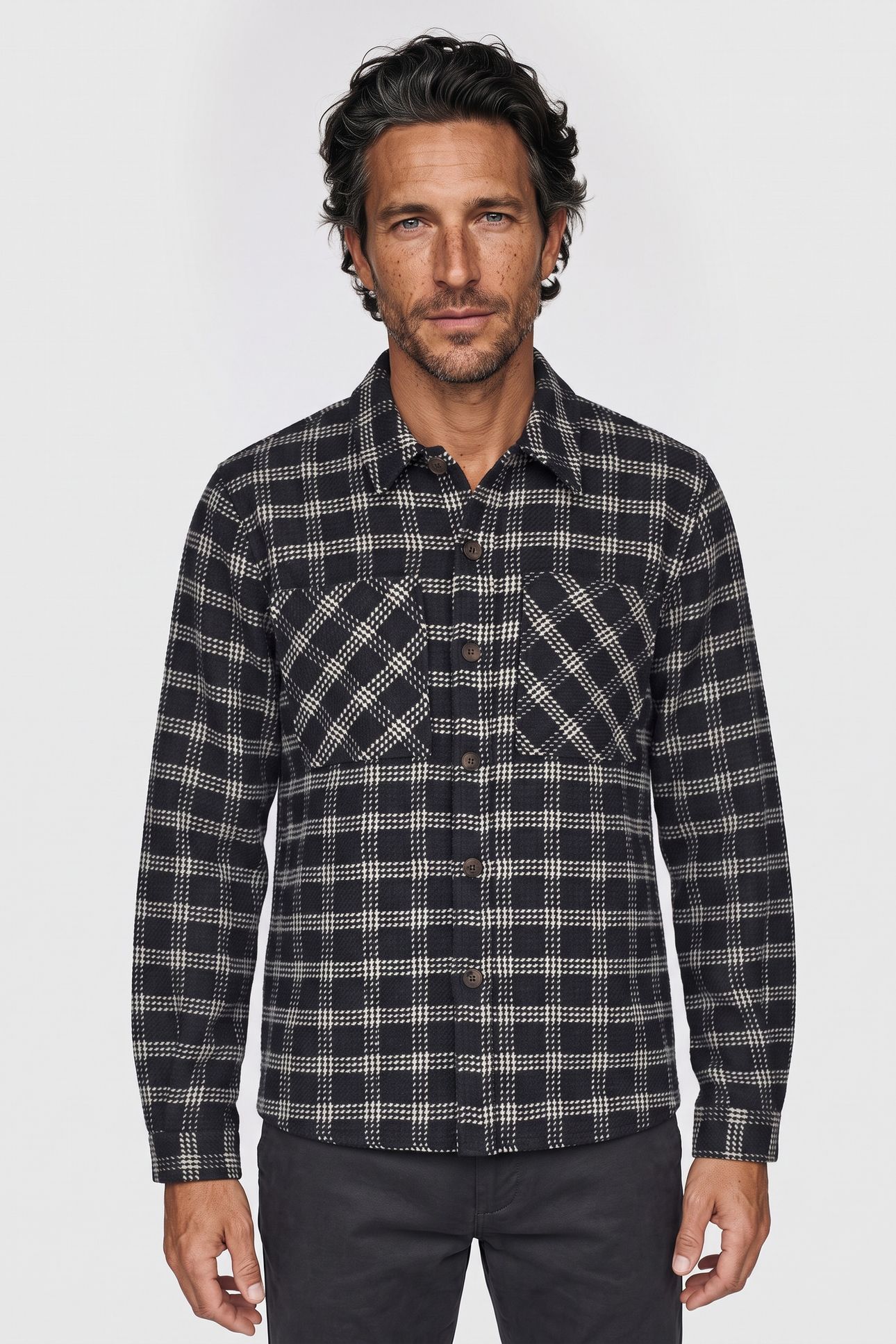 TOMMY OVERSHIRT BLUE GRAPHITE 2