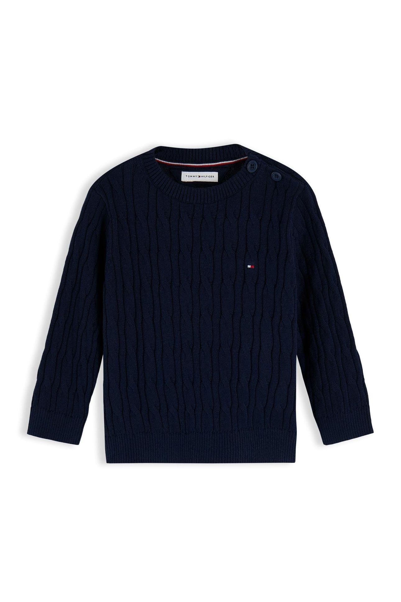 NEWBORN CABLE SWEATER DARK BLUE 7