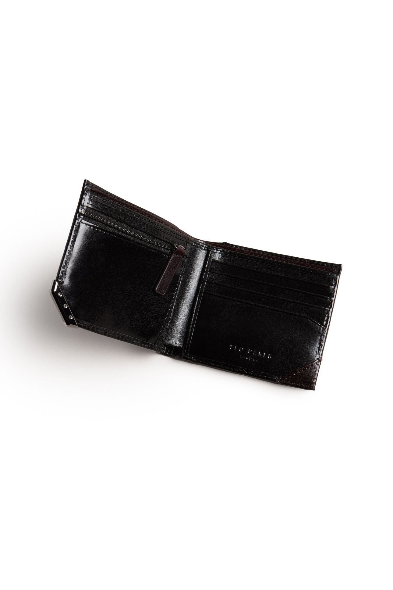 MXW KORNERR METAL CORNER BIFOLD COIN WALLET BLACK 2
