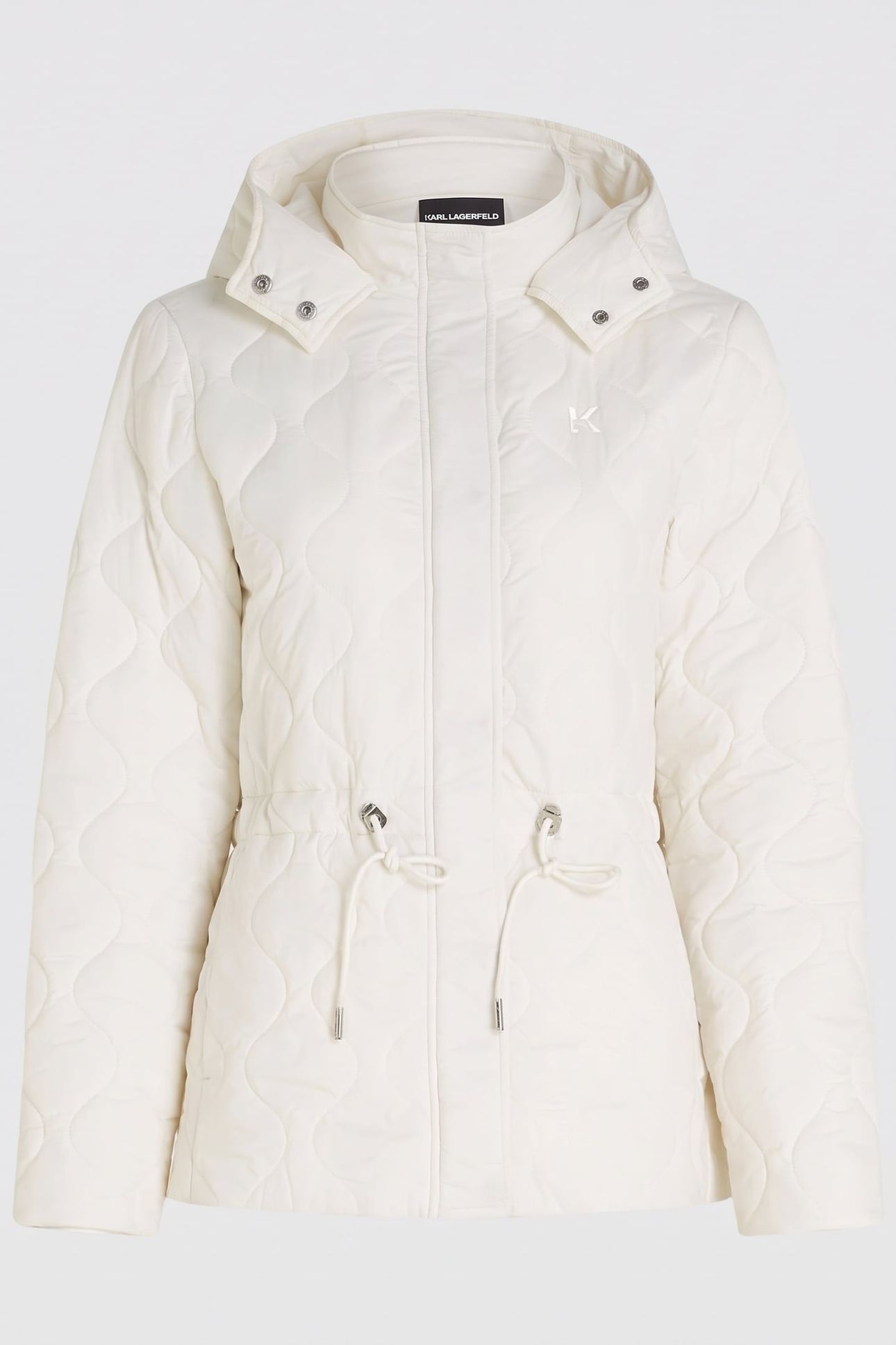 WAVY QUILT LIGHT WEIGHT JACKET SNOW WHITE 6
