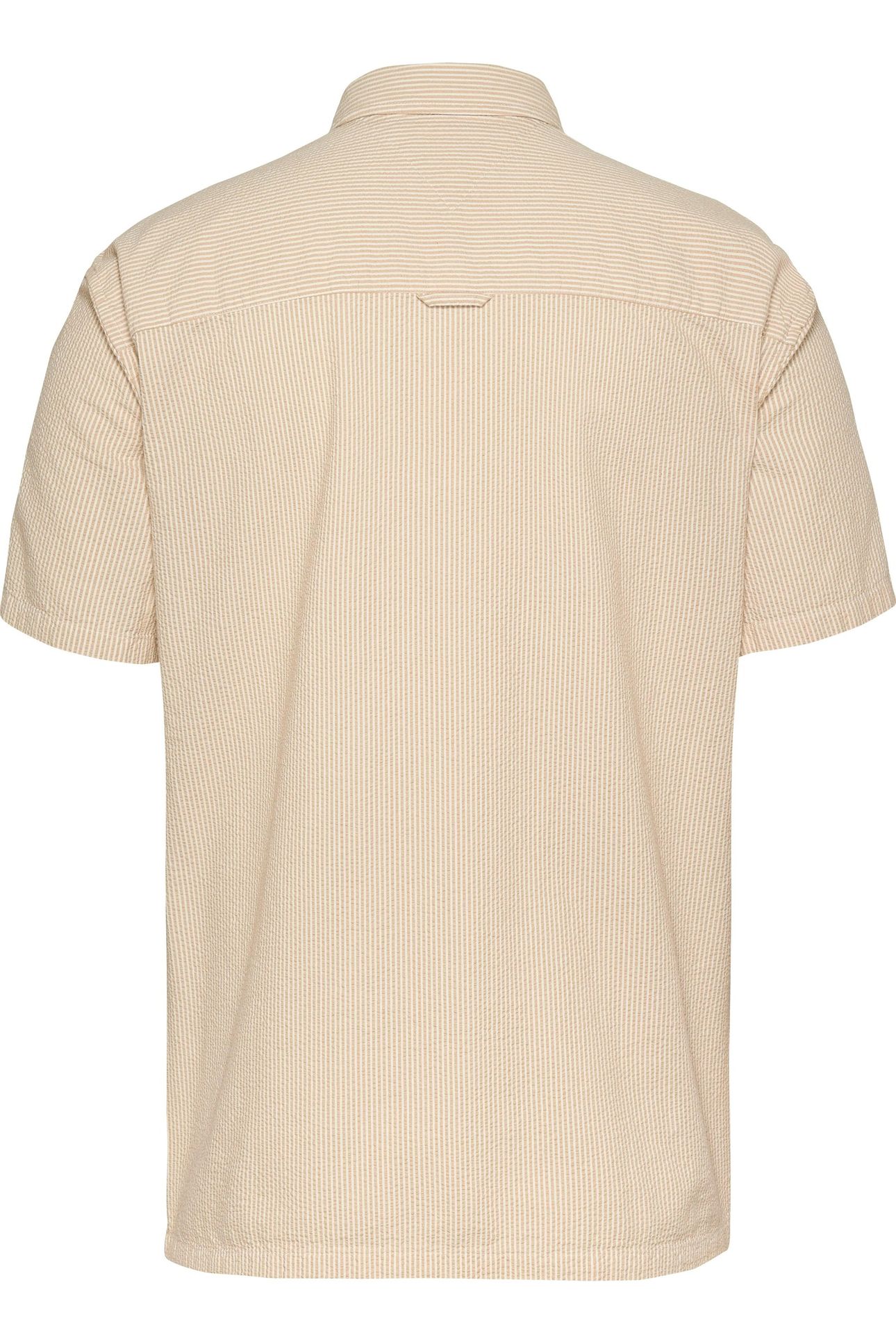 TJM REG SEERSUCKER SHIRT RELIC TAN STRIPES 2