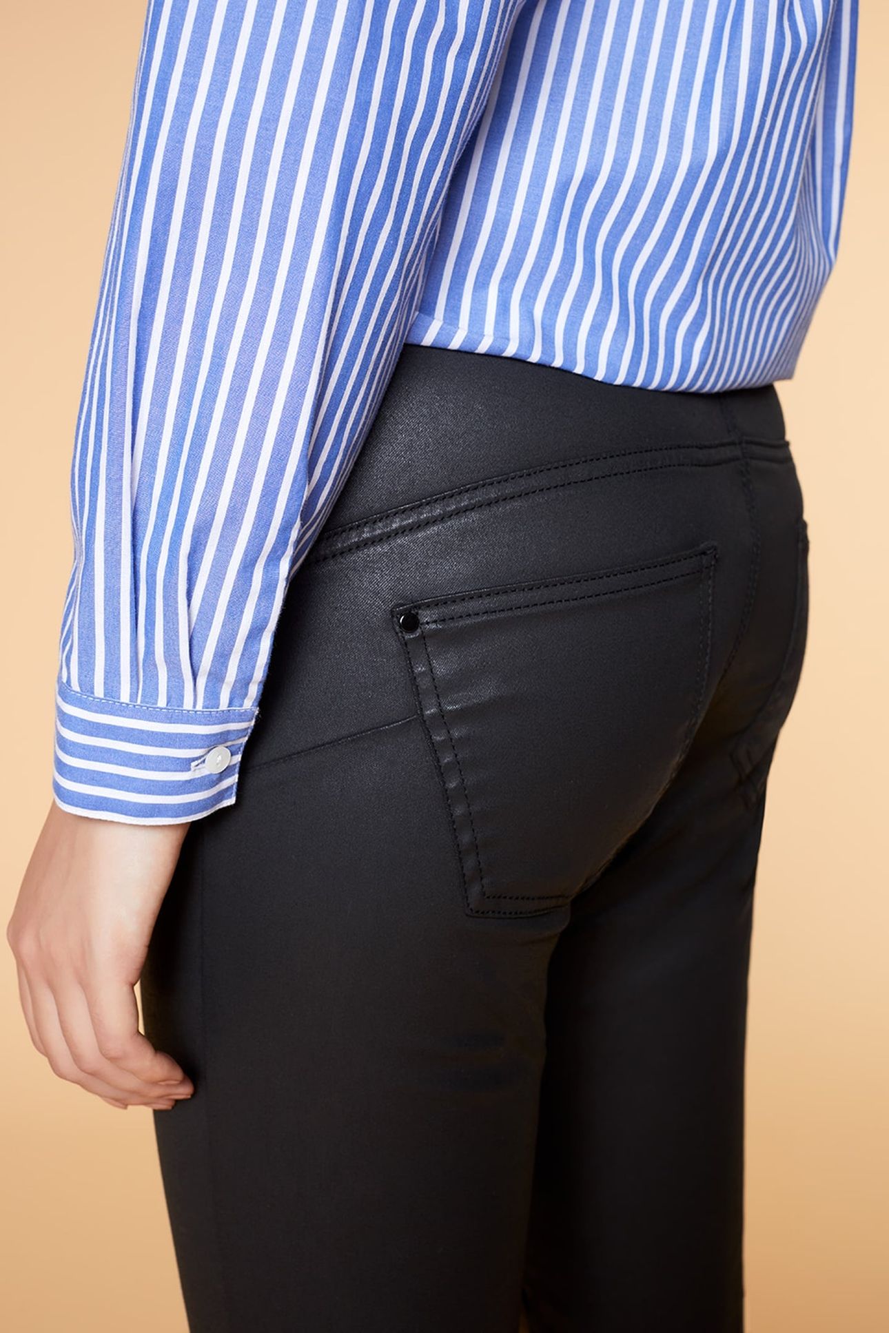 THE INDI COATED . SLIM JEANS WITH MATTE COATING 5