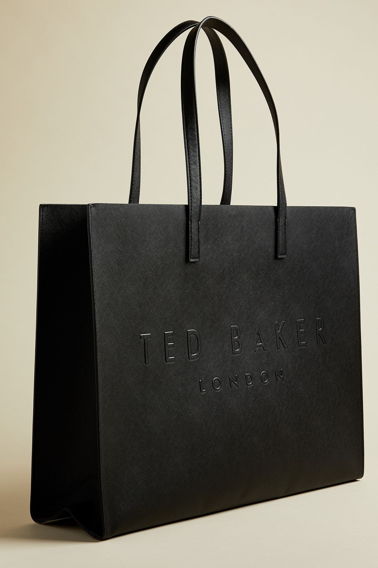 CROSSHATCH EAST WEST ICON BAG BLACK 1