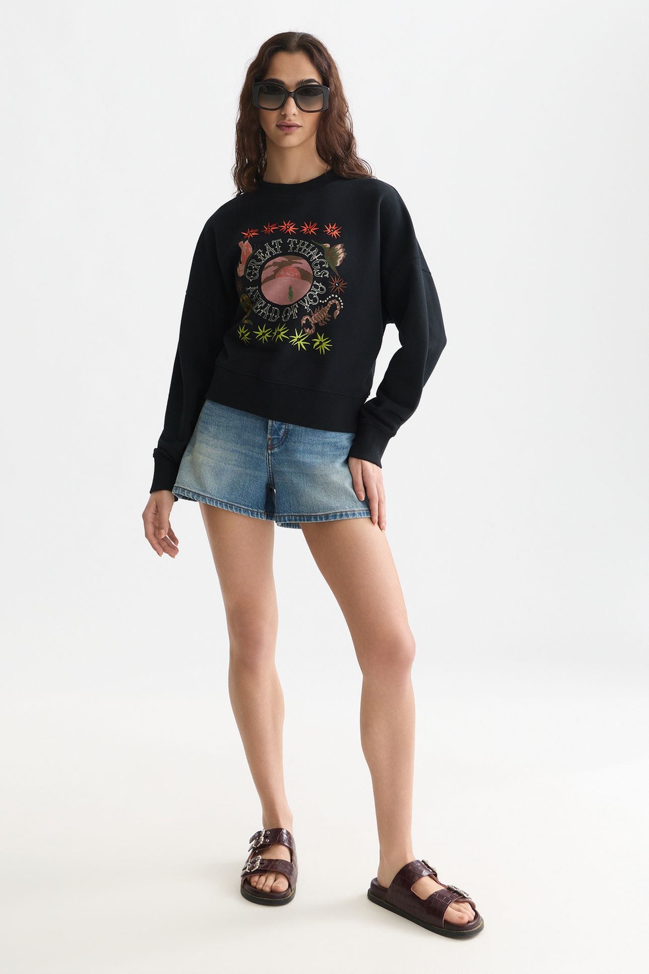 ARTWORK RELAXED-FIT SWEATSHIRT METEORITE 3