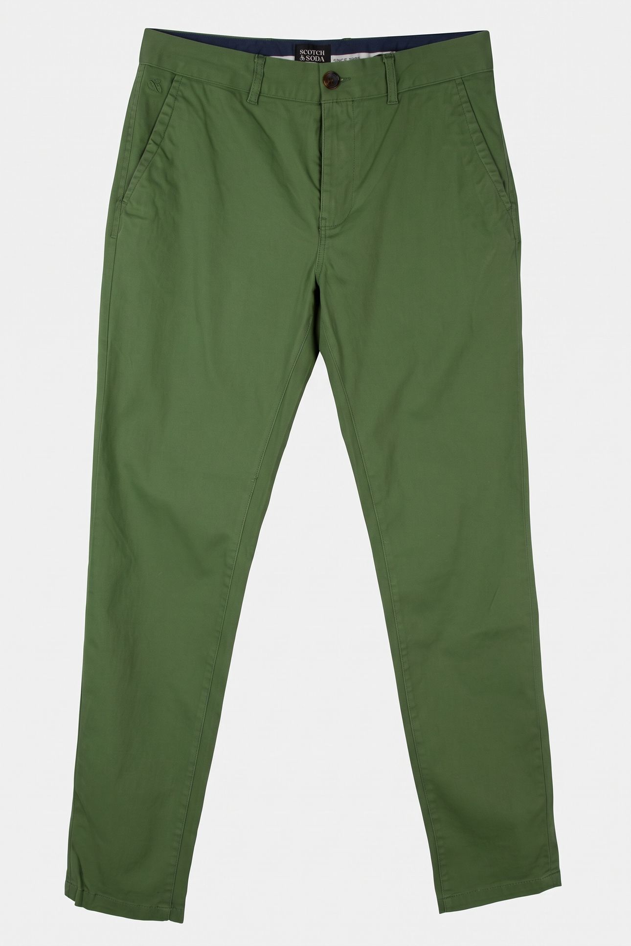 SEASONAL CORE STUART COTTONBLEND TWILL CHINO DARK GREEN 3