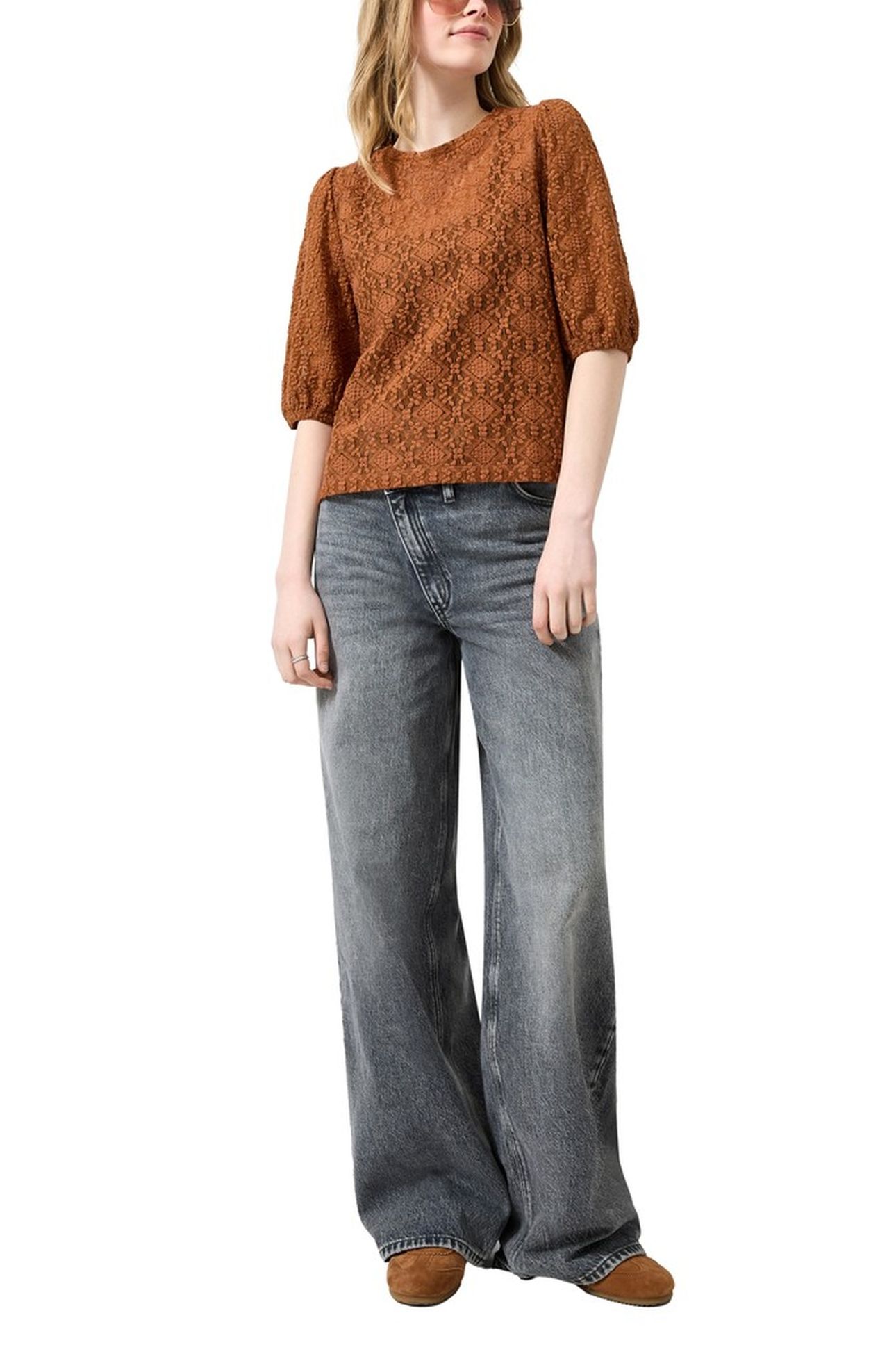 S.OLIVER-QS T-SHIRTS BROWN 3