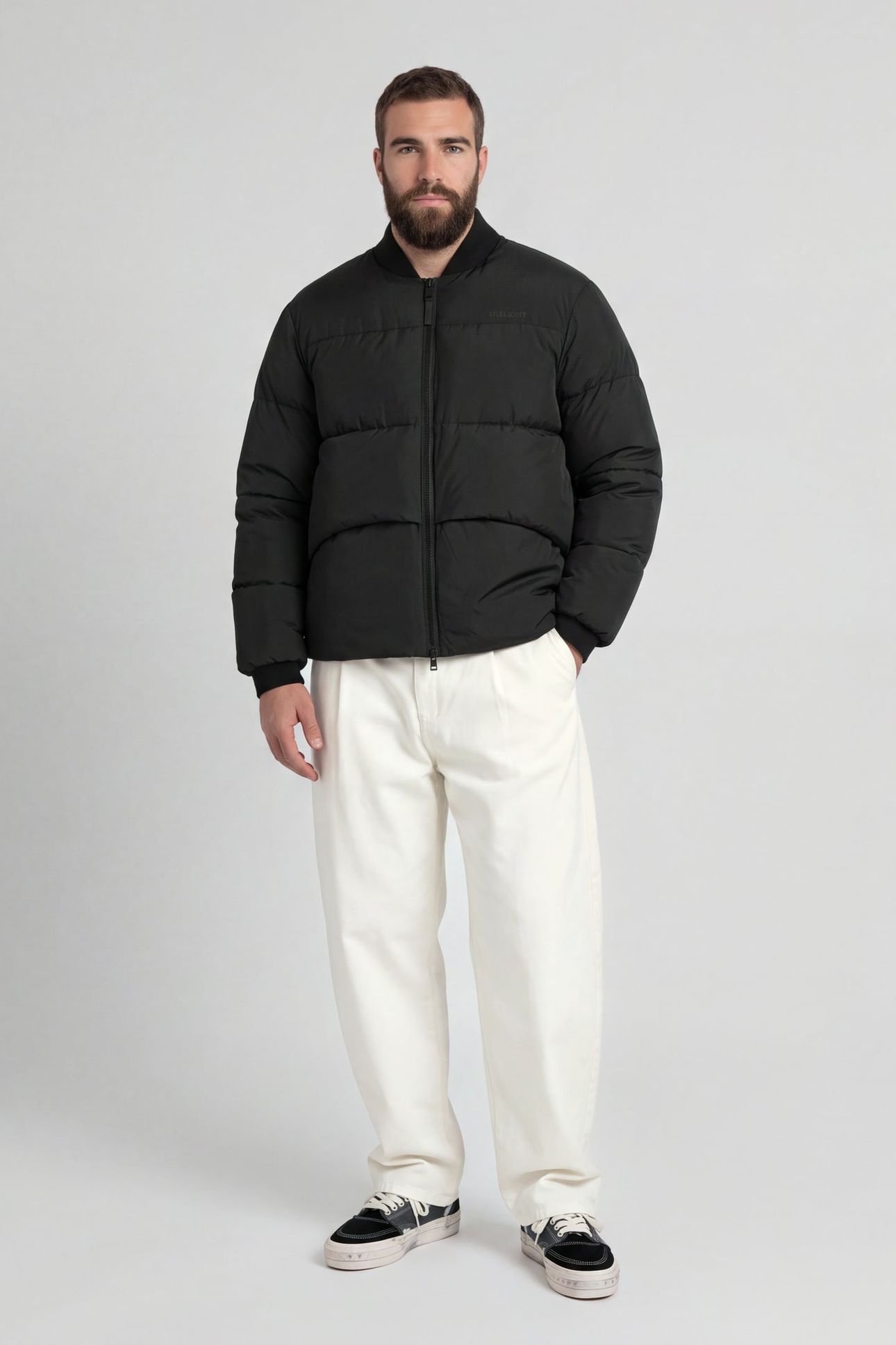 PUFFER BOMBER JACKET JET BLACK 6
