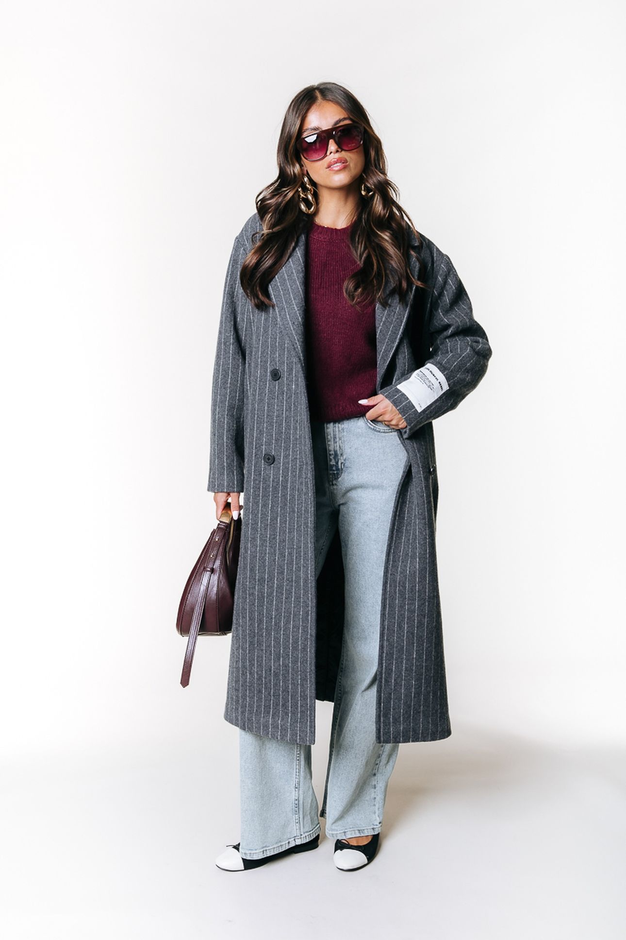 OLIVIA CREWNECK KNITTED SWEATER BORDEAUX 3