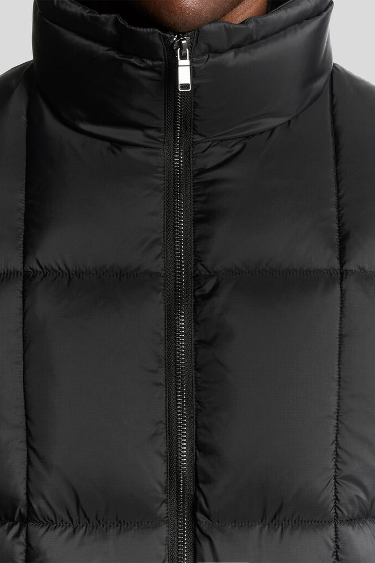 SQUARE WADDED COCOON GILET LACQUER 5