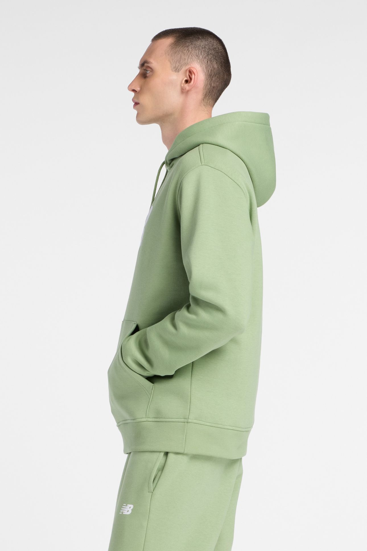 SPORT CORE BRUSHED HOODIE OREGANO 3