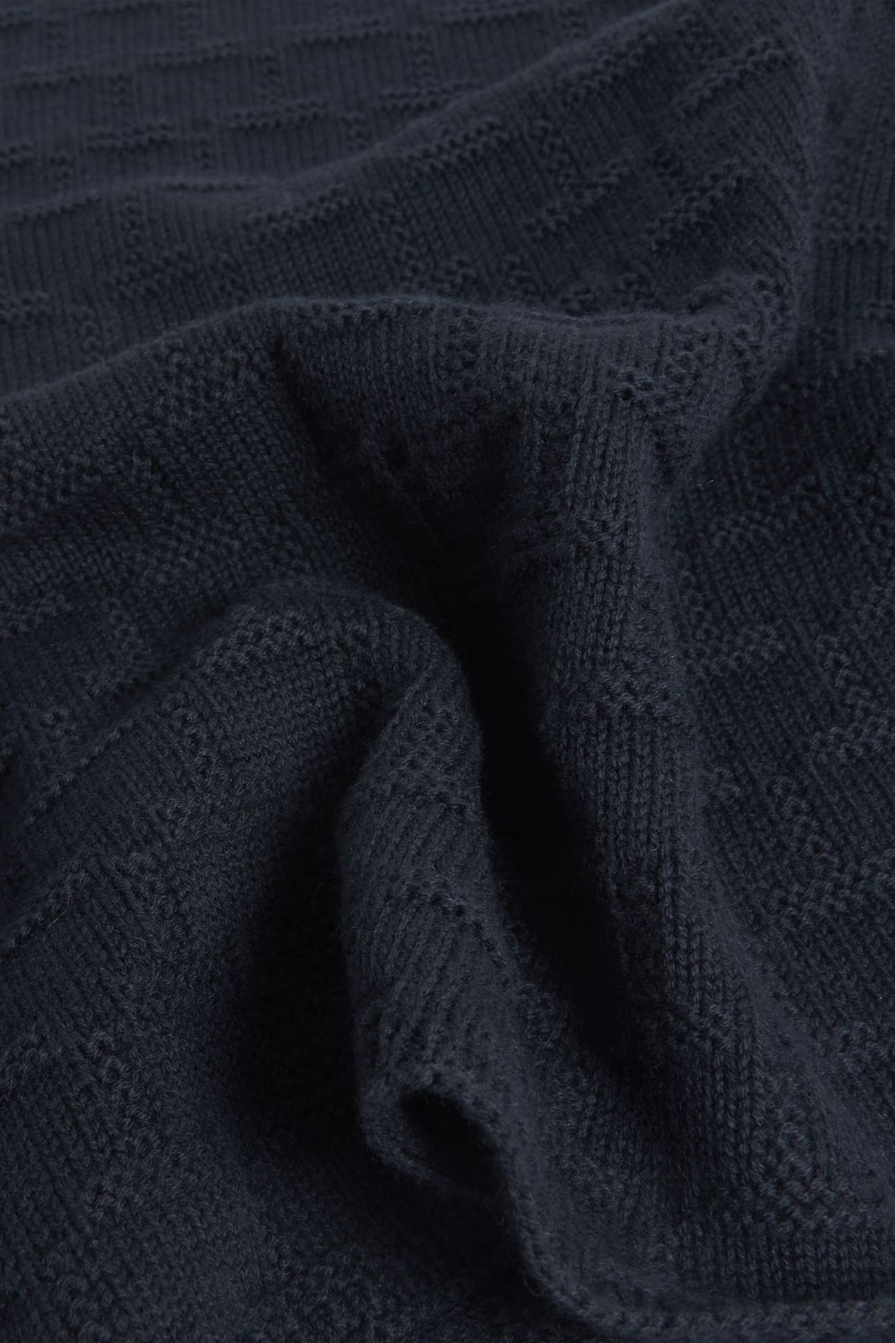 REPEAT KNIT SCARF NAVY 3