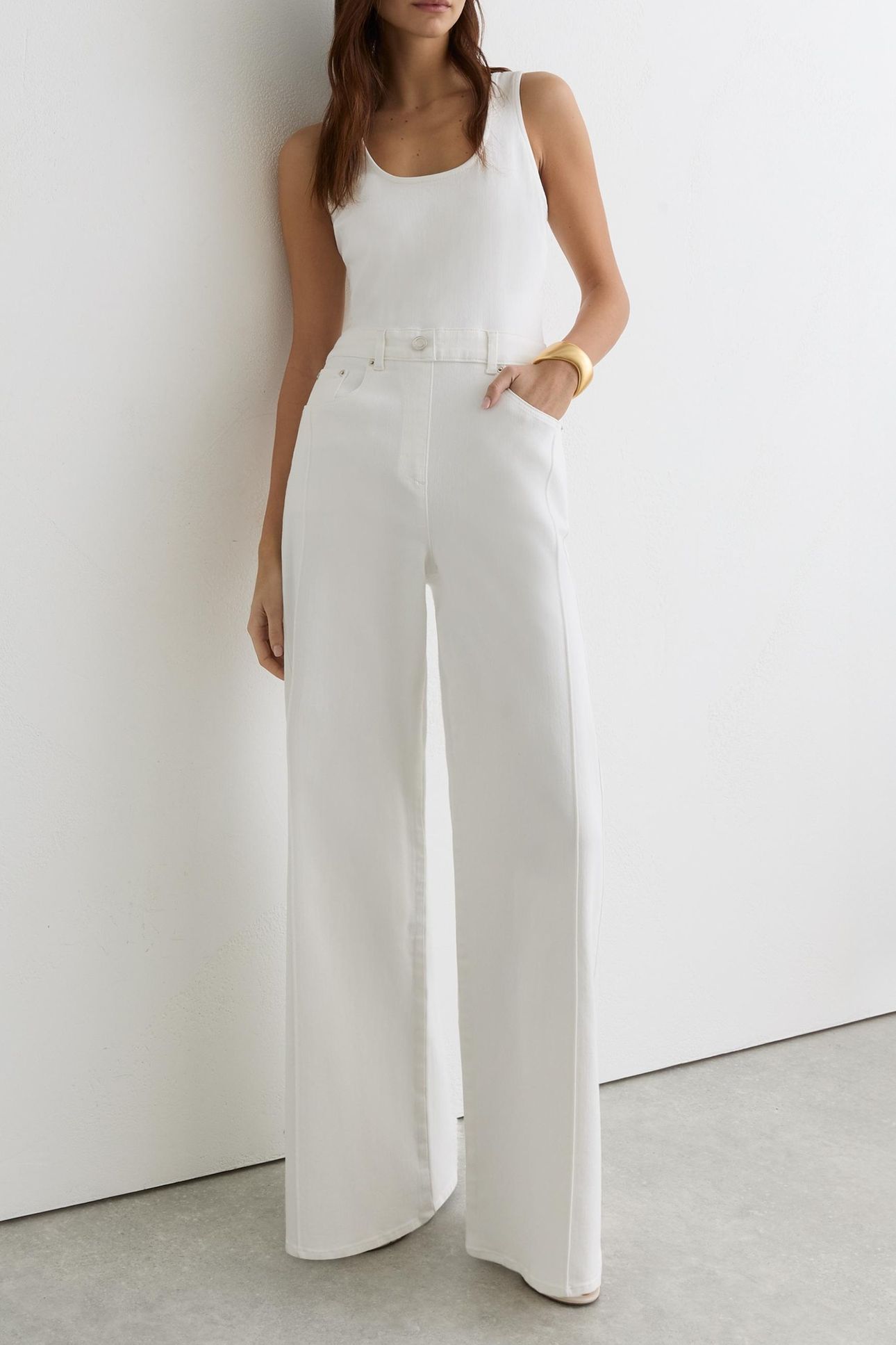 DENIM RACER JUMPSUIT CREAM 3