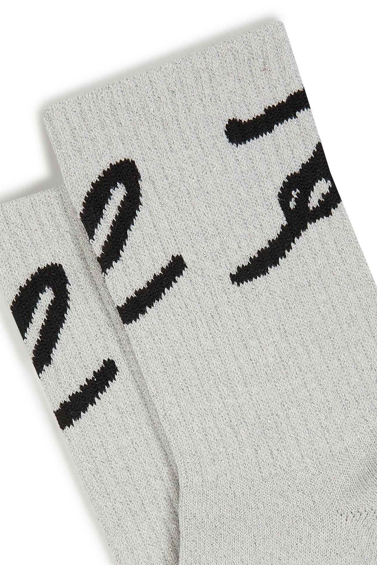 SIGNATURE LUREX SOCKS 2-PACK CANNOLI CREAM-BLACK 3