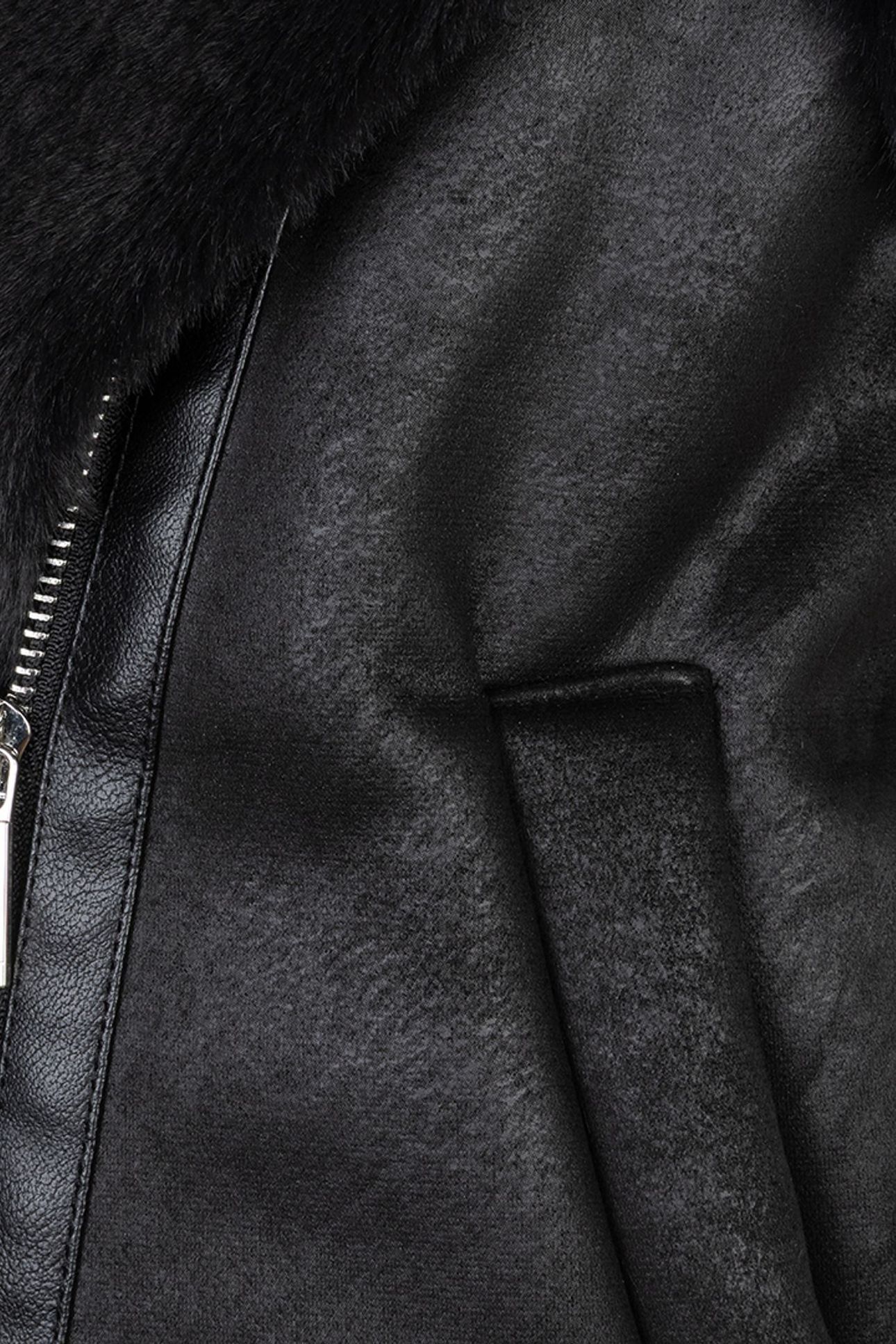 GILLET FUR BLACK 6