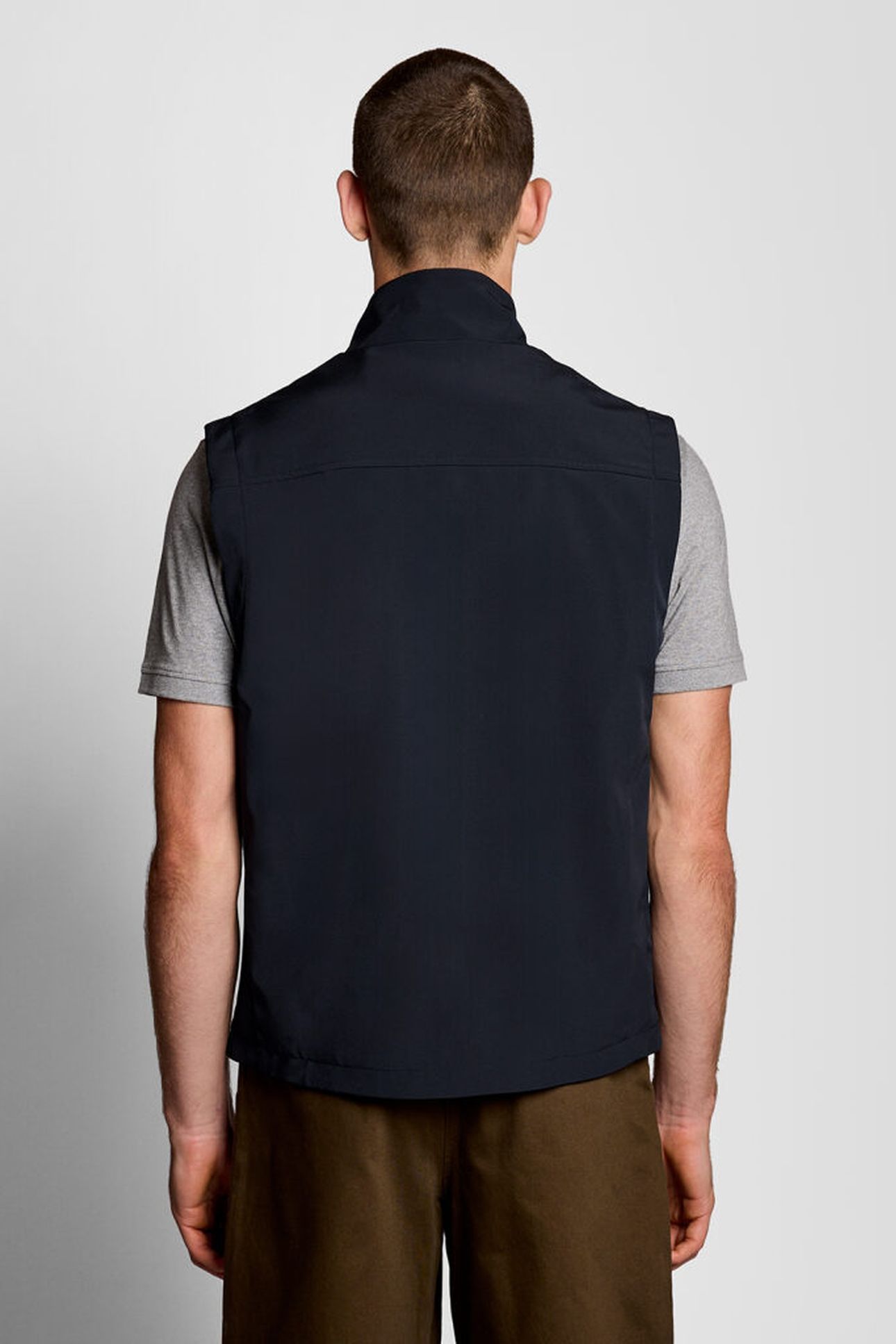 MESH BACK SOFTSHELL FUNNEL NECK GILET DARK NAVY 2