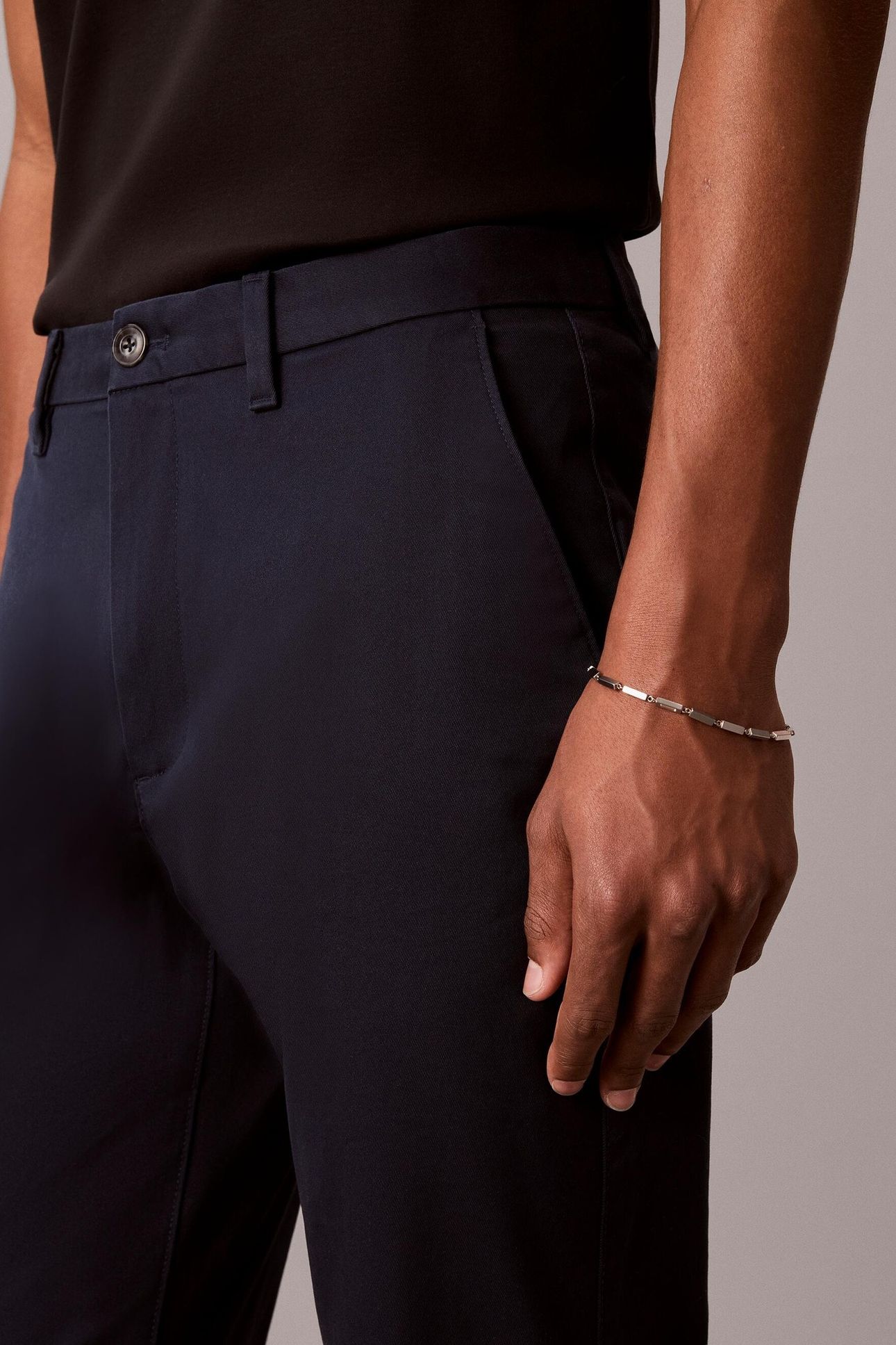 SLIM REFINED COTTON STRETCH DARK SAPPHIRE 7