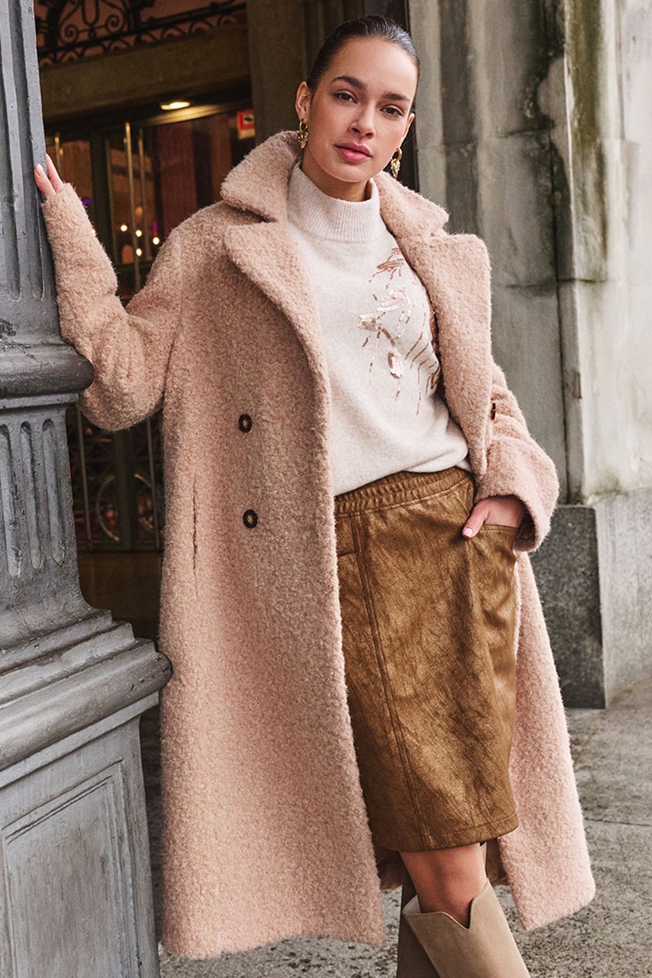 COAT BOUCLE SAND 8