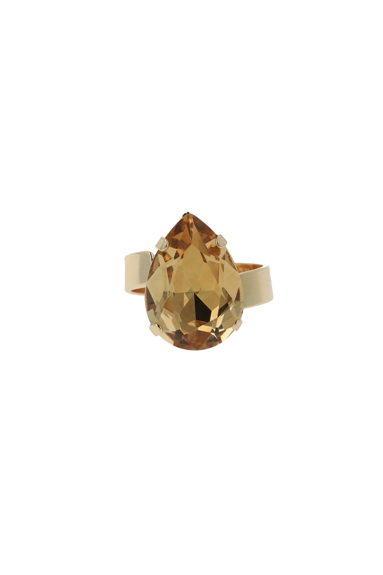 CLASSIC DROP RING LIGHT TOPAZ BROWN 1