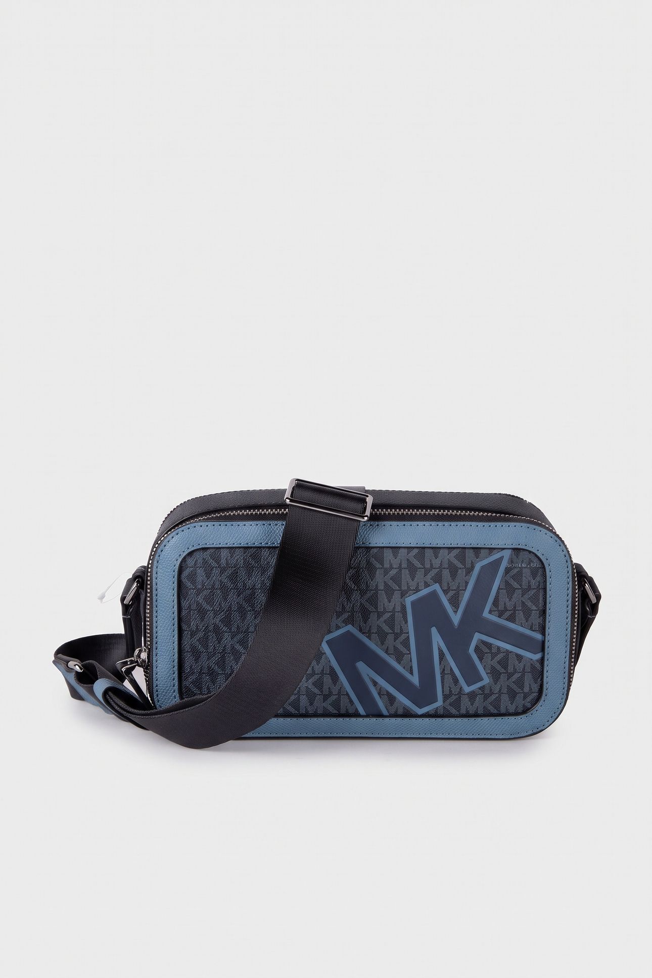 DOUBLE ZIP LONG CROSSBODY CORNFLOWER 1