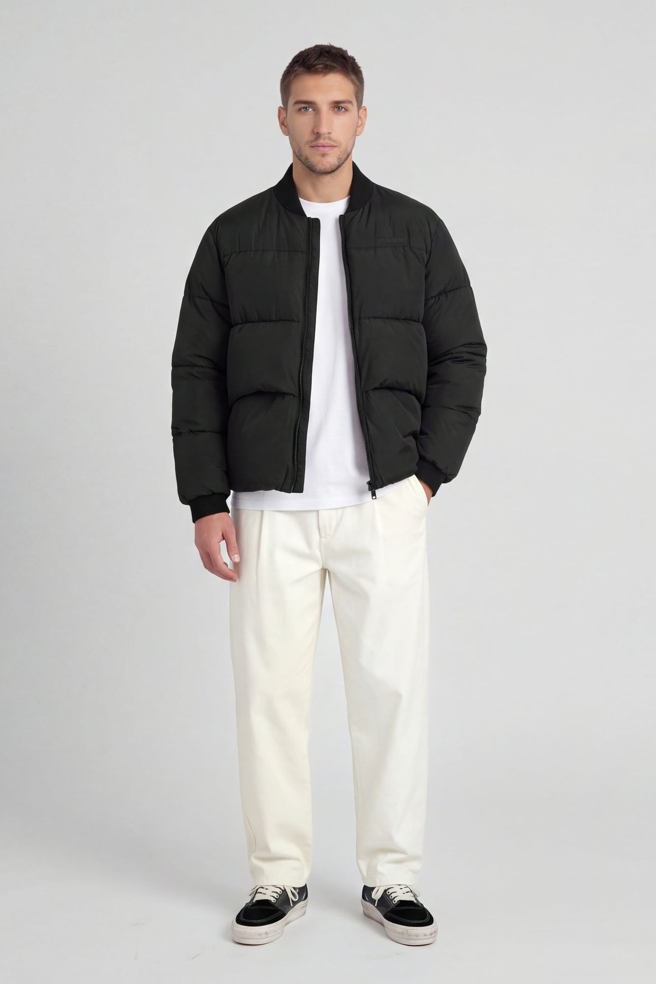PUFFER BOMBER JACKET JET BLACK 3