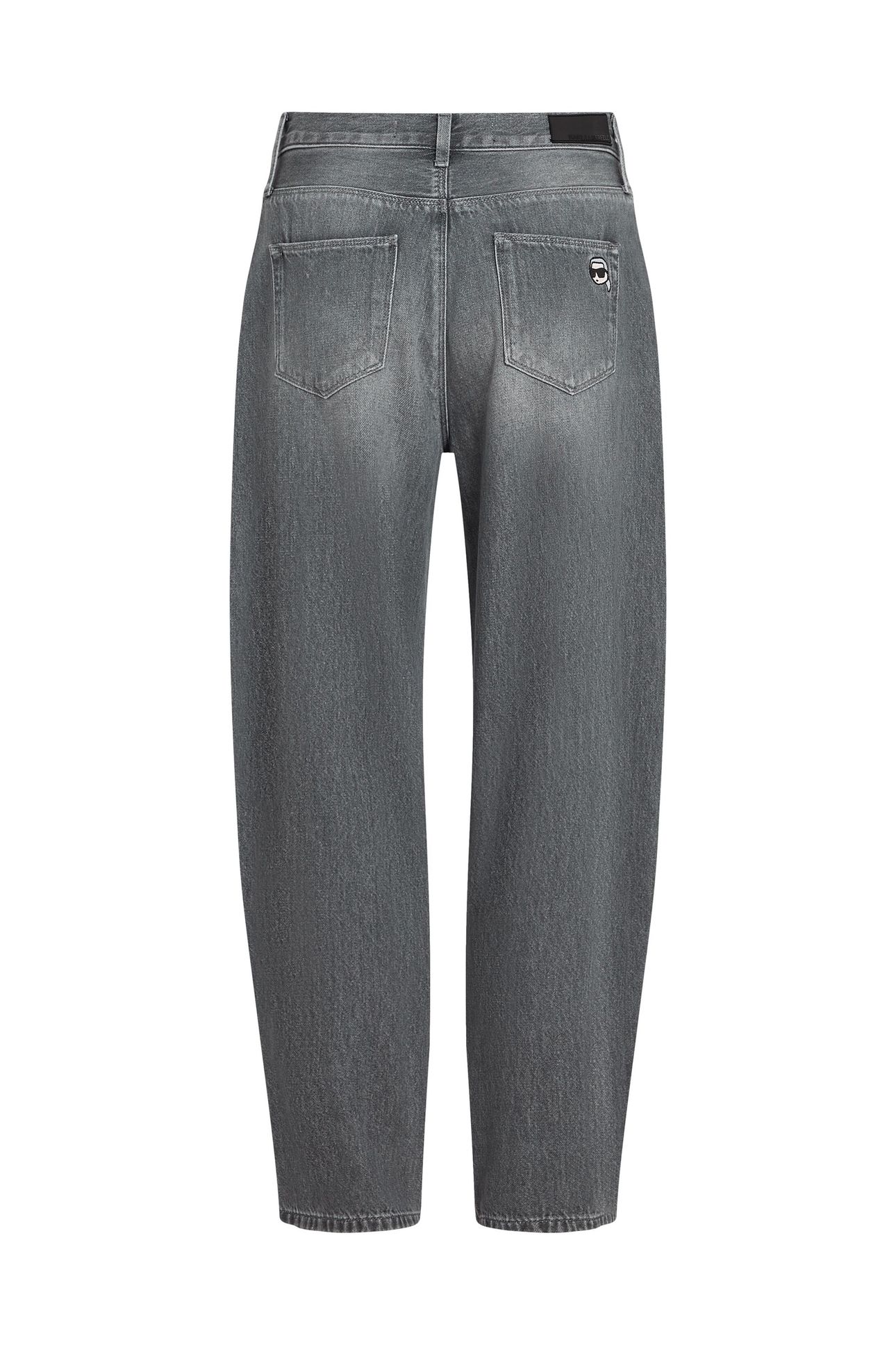 IKON BARREL DENIM PANTS WASHED LIGHT GREY 5