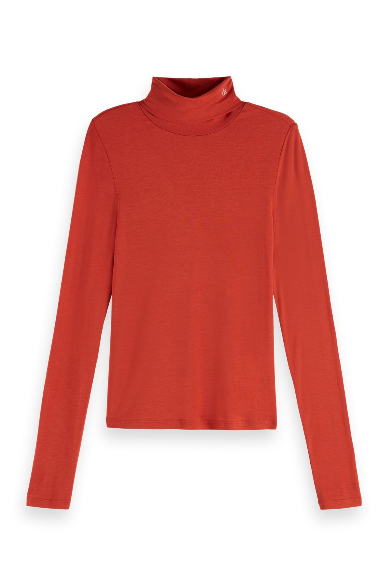 ROLL UP NECK LONG SLEEVE T-SHIRT KETCHUP 4