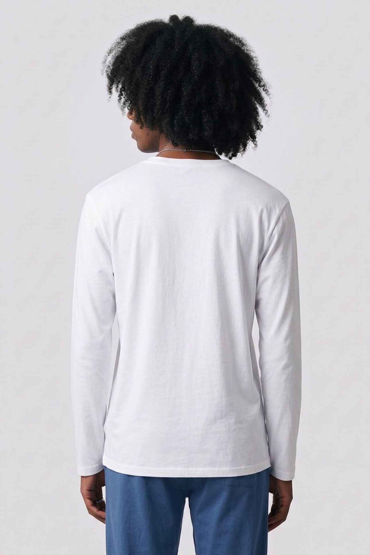 LS PANT JERSEY SET WHITE/YALE NAVY 2