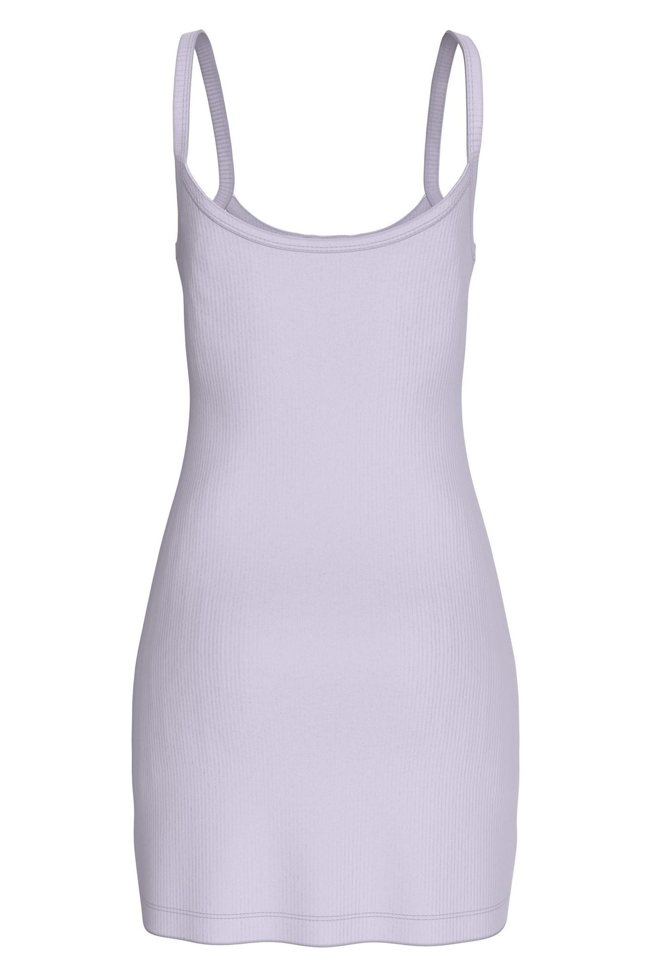 WOVEN LABEL RIB TANK PASTEL LILAC 4