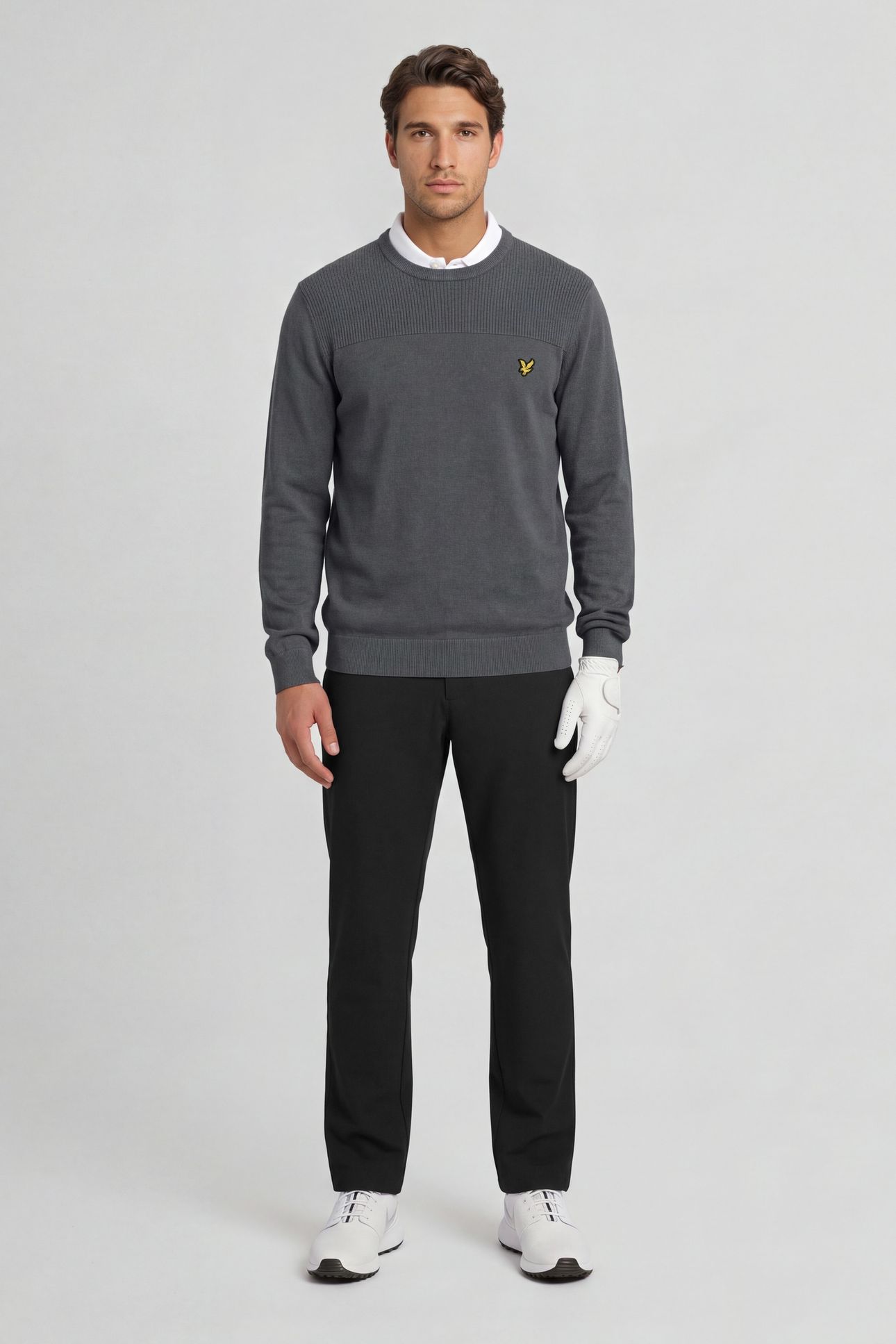 GOLF 1874 CREW NECK PULLOVER CARBON GREY 7