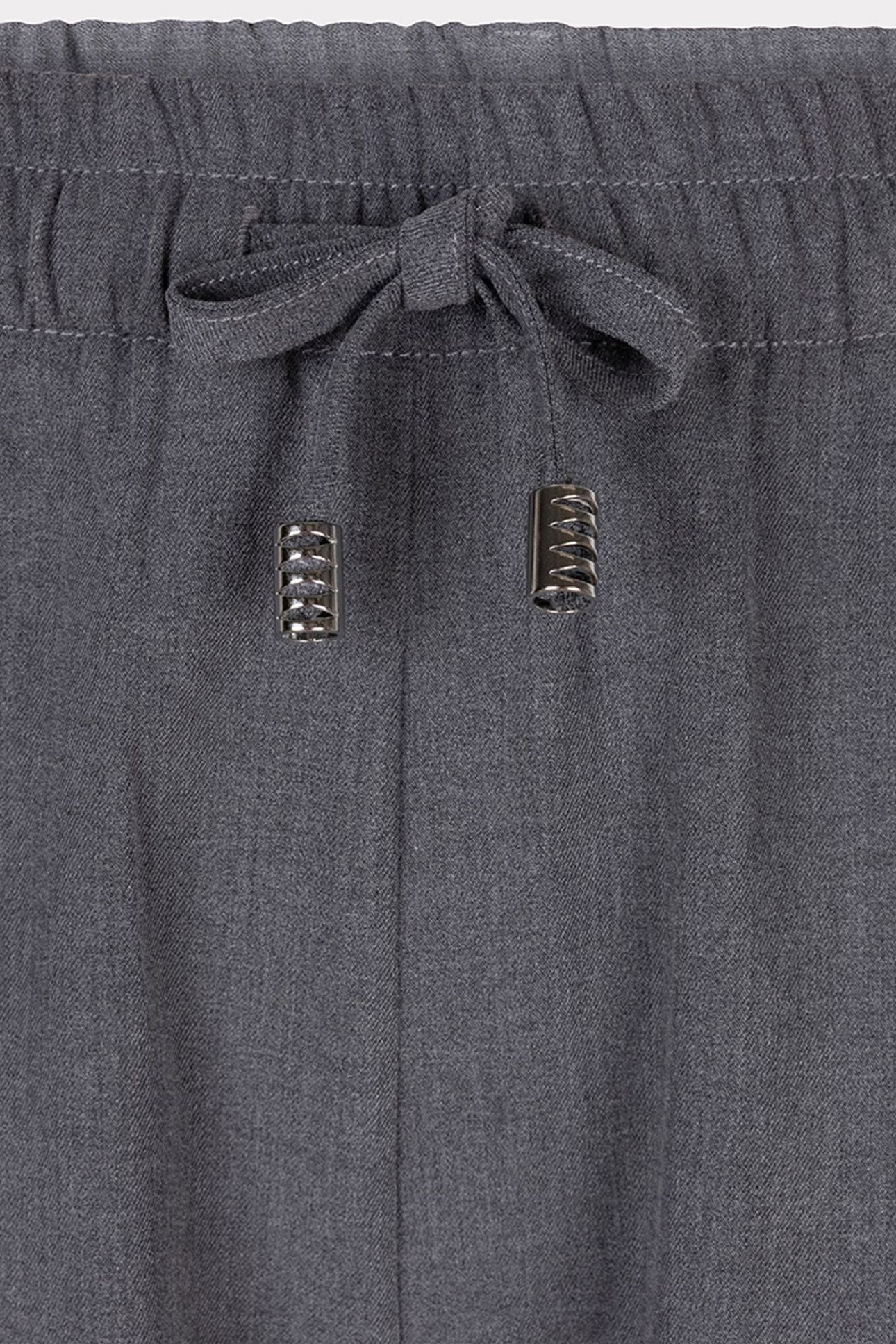 TROUSERS DRAWSTRING MELANGE GREY MELANGE 6