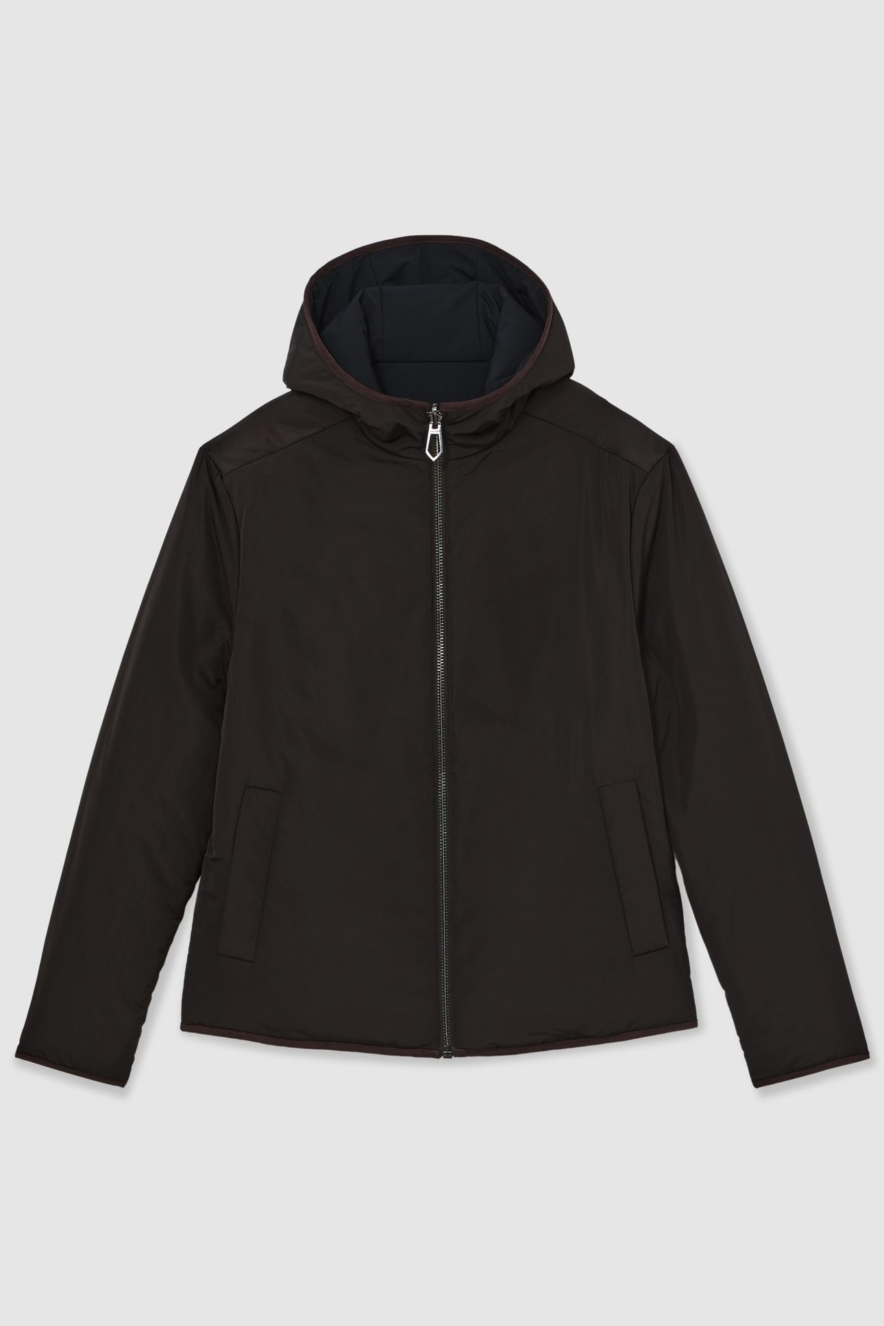 LS REVERSIBLE WADDED PUFFER JACKET NAVY/BROWN 5