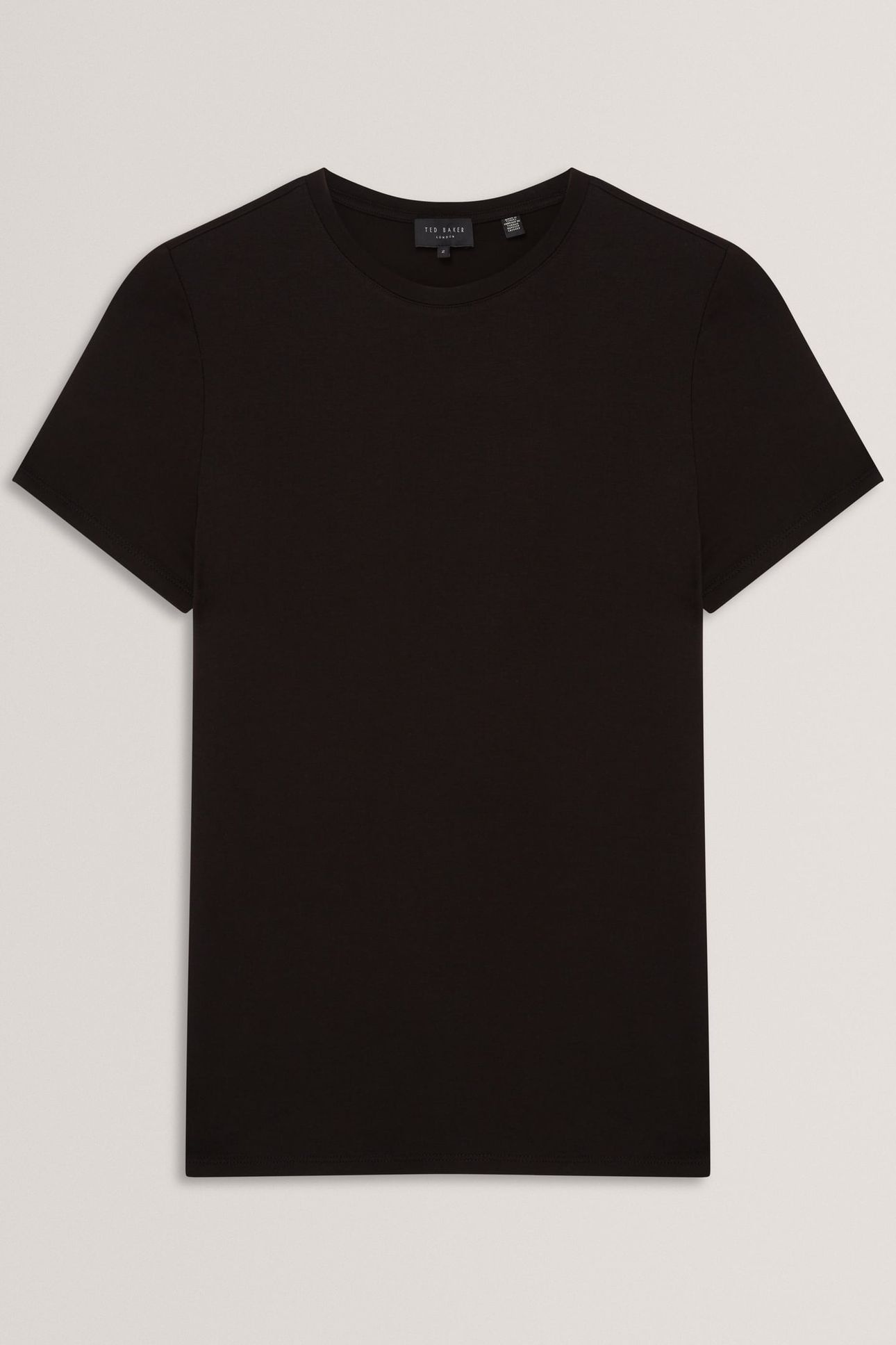 PRINTED FITTED TEE BLACK 3