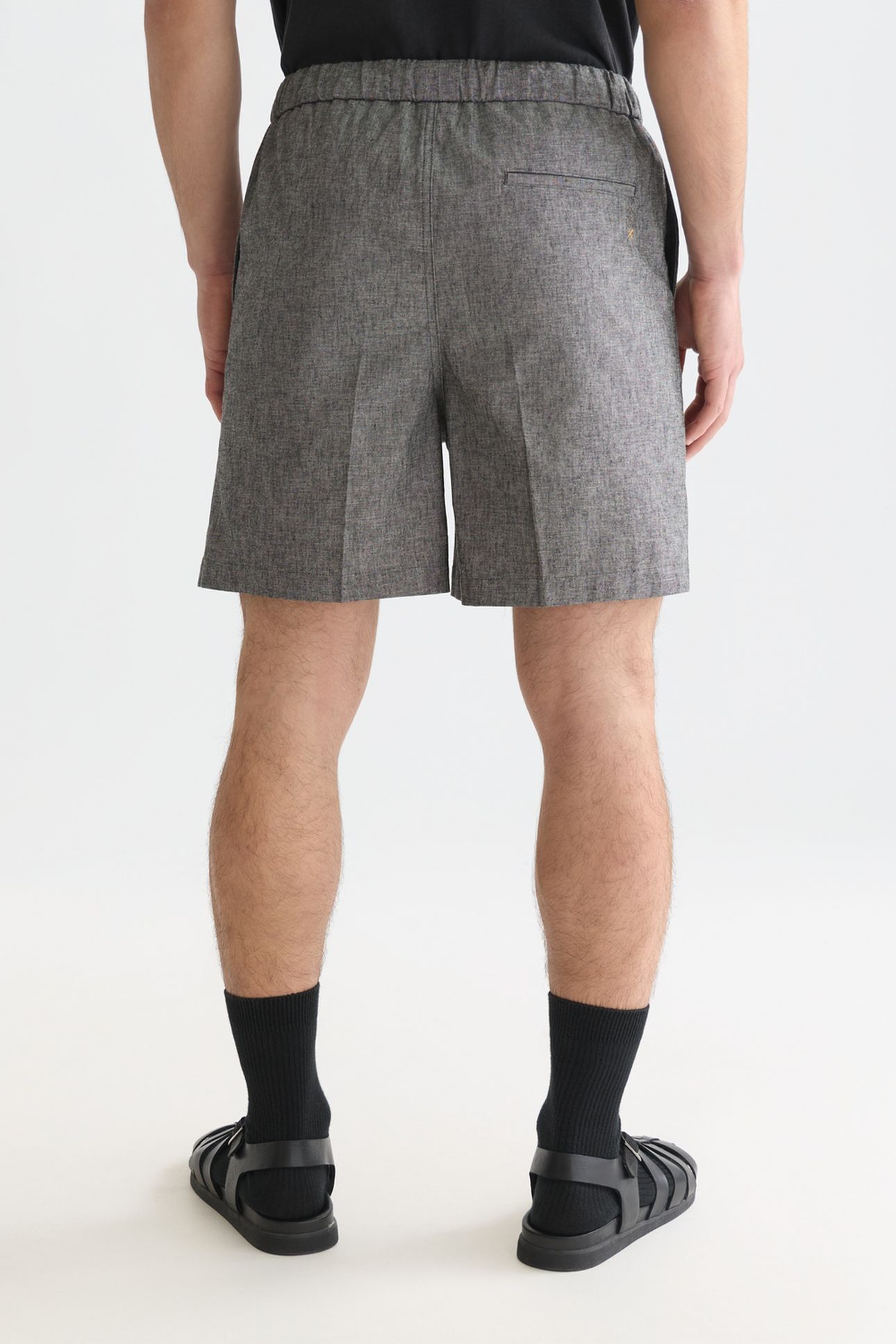 TAILORED LINENBLEND SHORTLENGTH BERMUDA SHORTS BLACK 2