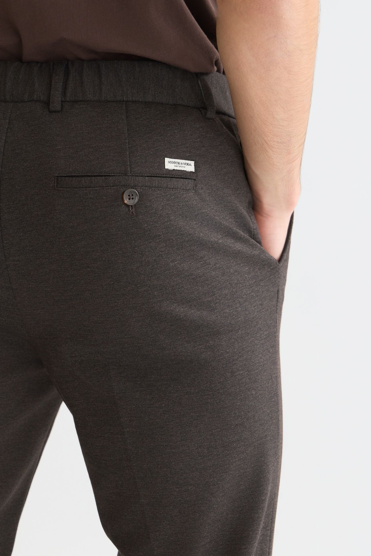 FINCH YARNDYED JERSEY REGULAR TAPEREDFIT JOGGER MEDIUM BEIGE 6
