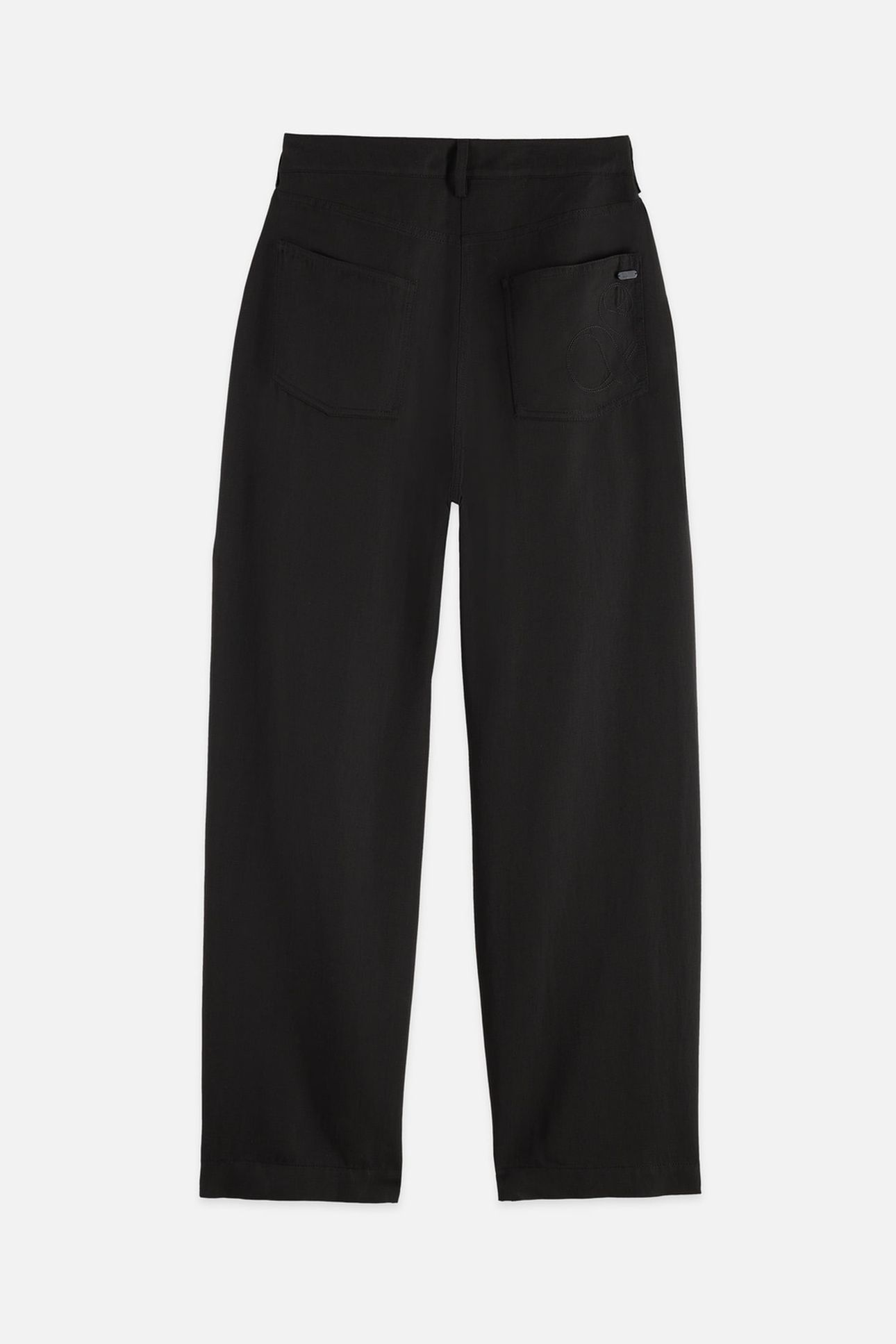 LOTUS - HIGH RISE BARREL LEG TWILL PANTS METEORITE 5