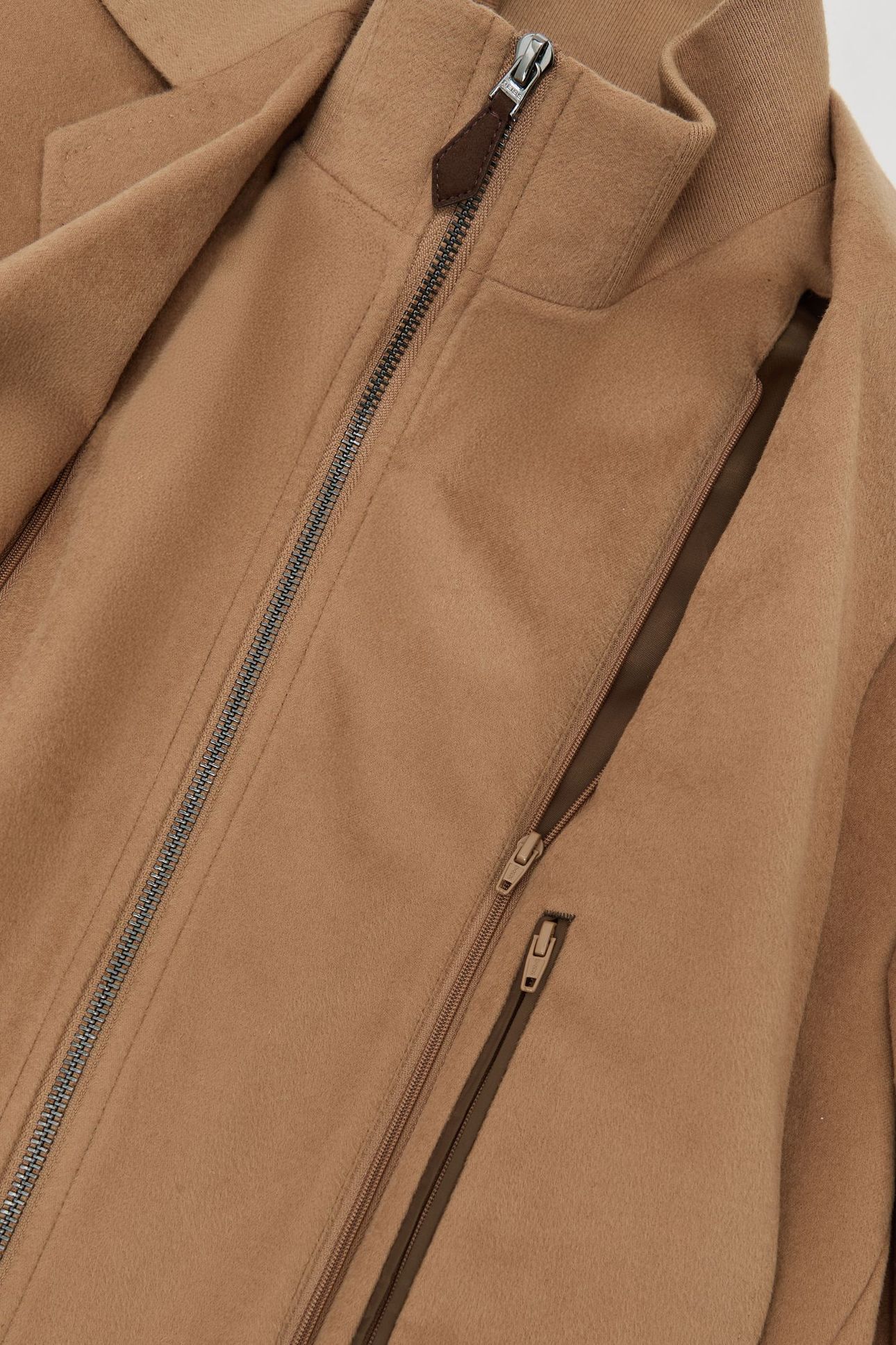 SB 2B NOTCH GILET INSERT WOOL BLAZER CAMEL BROWN 7
