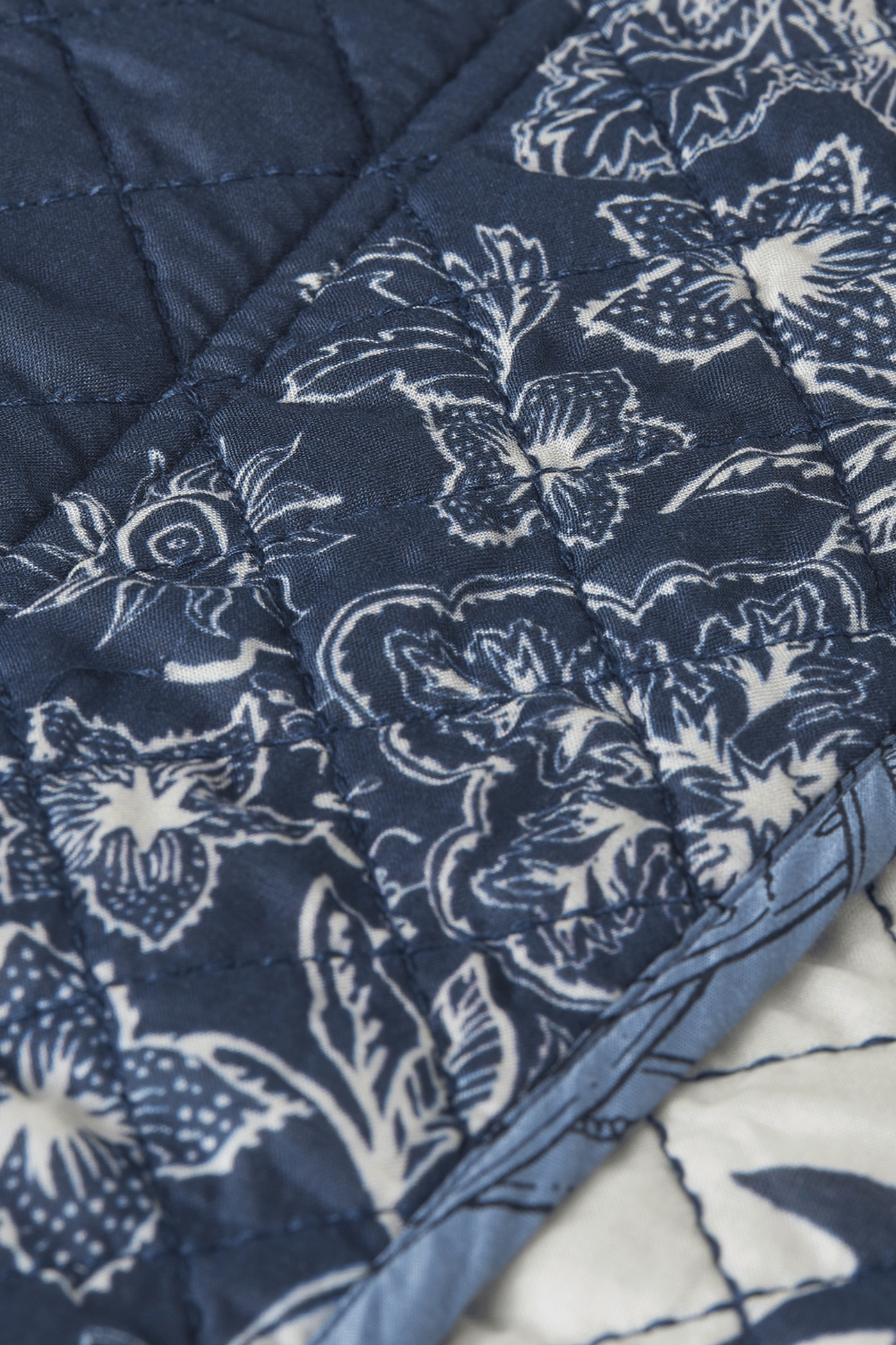 REVERSIBLE PRINTED QUILTED JACKET HORSE BANDANA DRESS BLUES 9