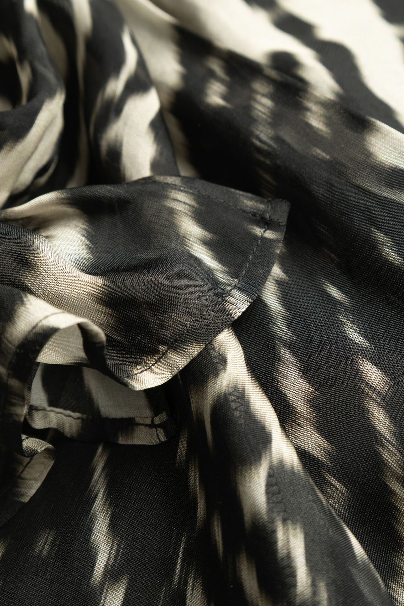 BLACK VOILE SHORT DRESS WITH ZEBRA PRINT 7