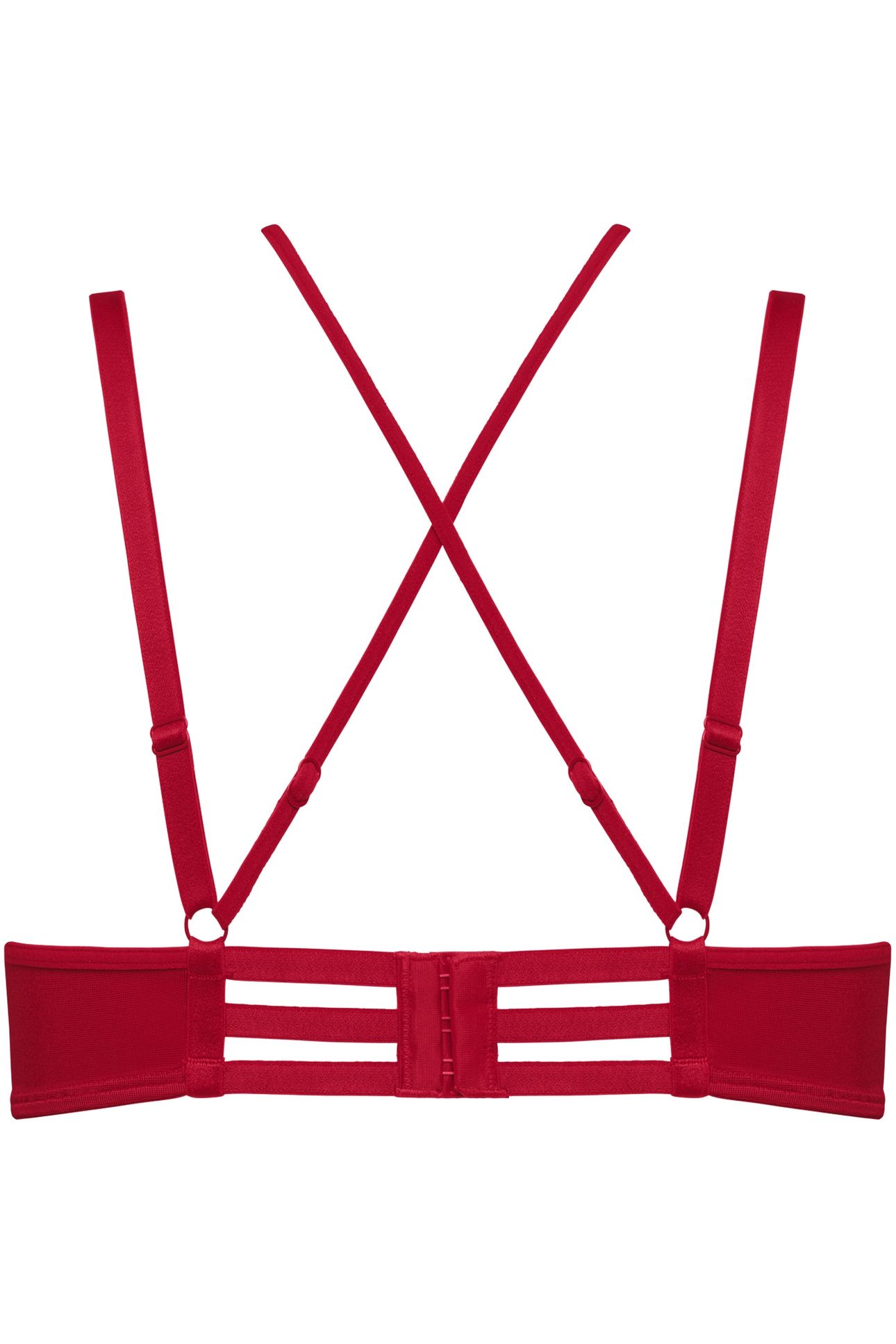 THE ART OF LOVE RED HEART PLUNGE BALCONY BRA 4