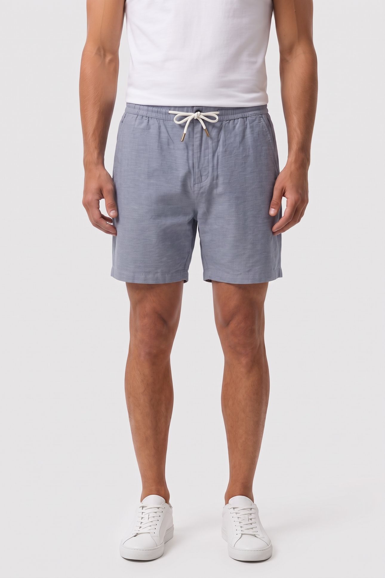 SEASONAL CORE FAVE COTTON LINEN REGULARFIT CHINO SHORTS NAVY 1