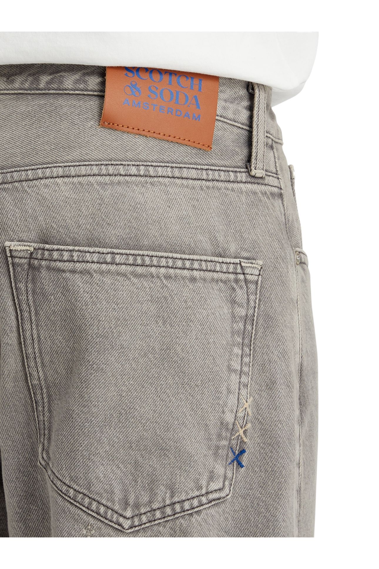 CORE DEAN LOOSE TAPERED JEANS GREY ROAD MEDIUM GREY 8