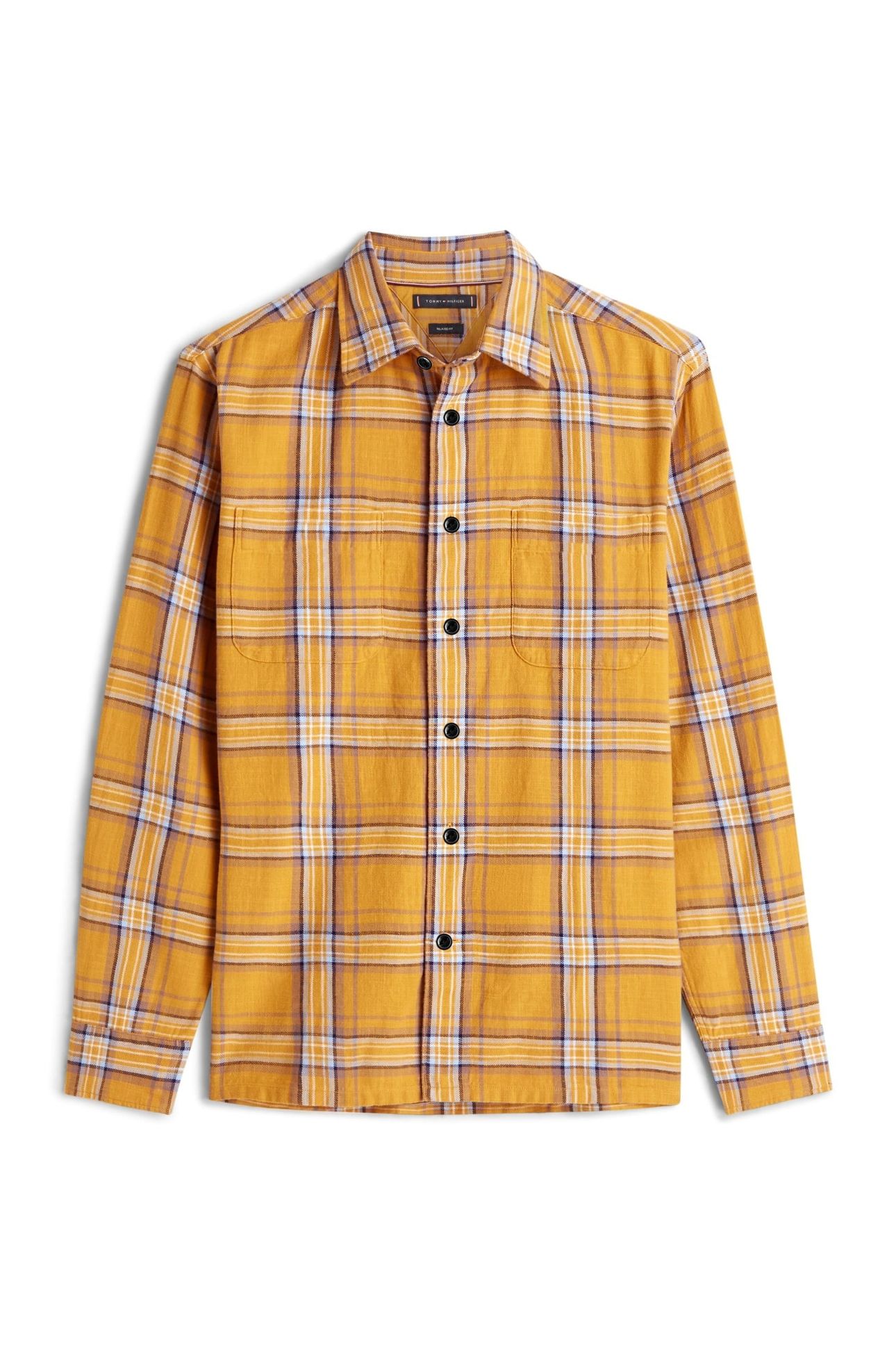 SLUB TWILL CHECK RELAXED MIDWAY YELLOW/CHECK 1