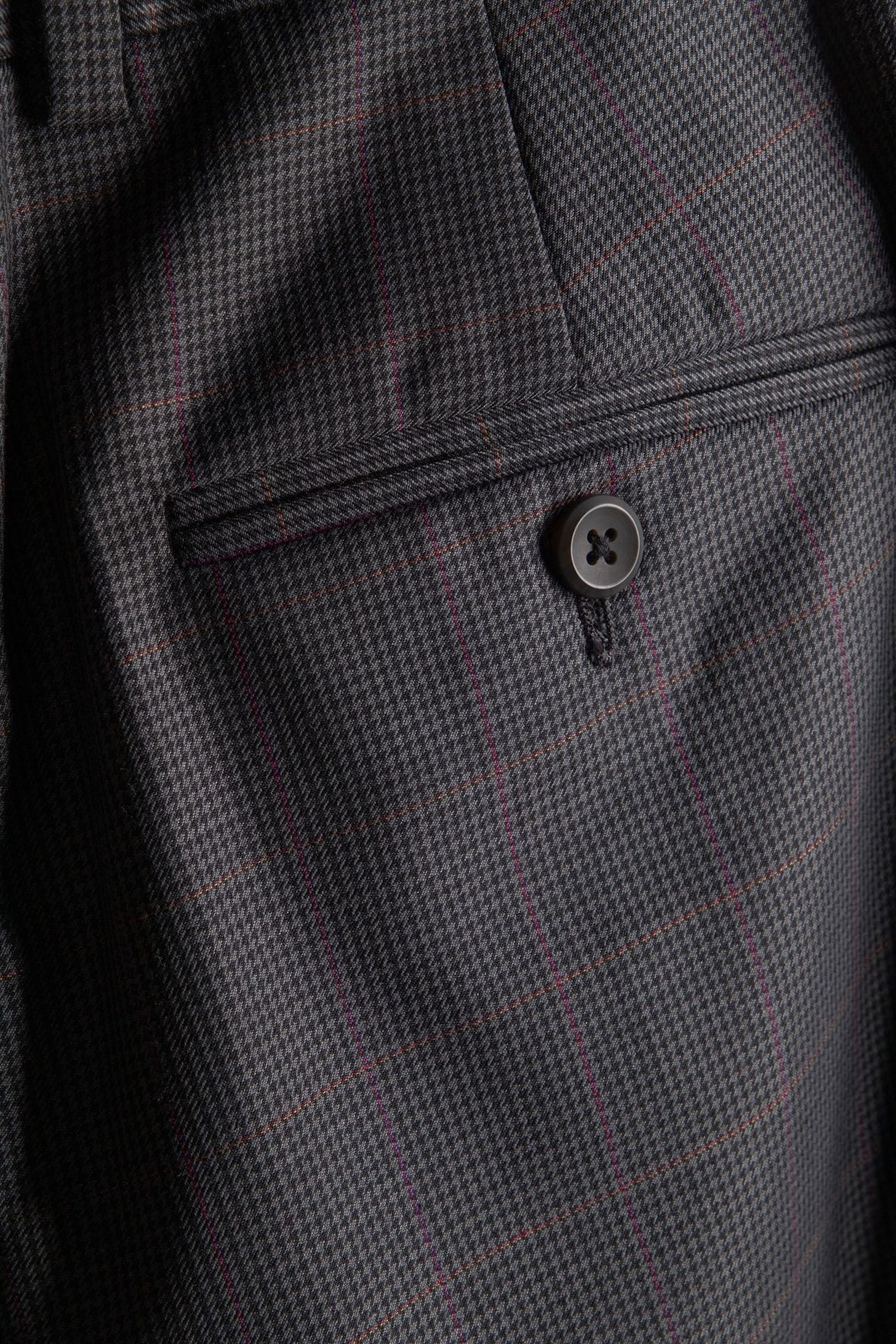 HOUNDSTOOTH WOOL TROUSERS MAGENTA 5